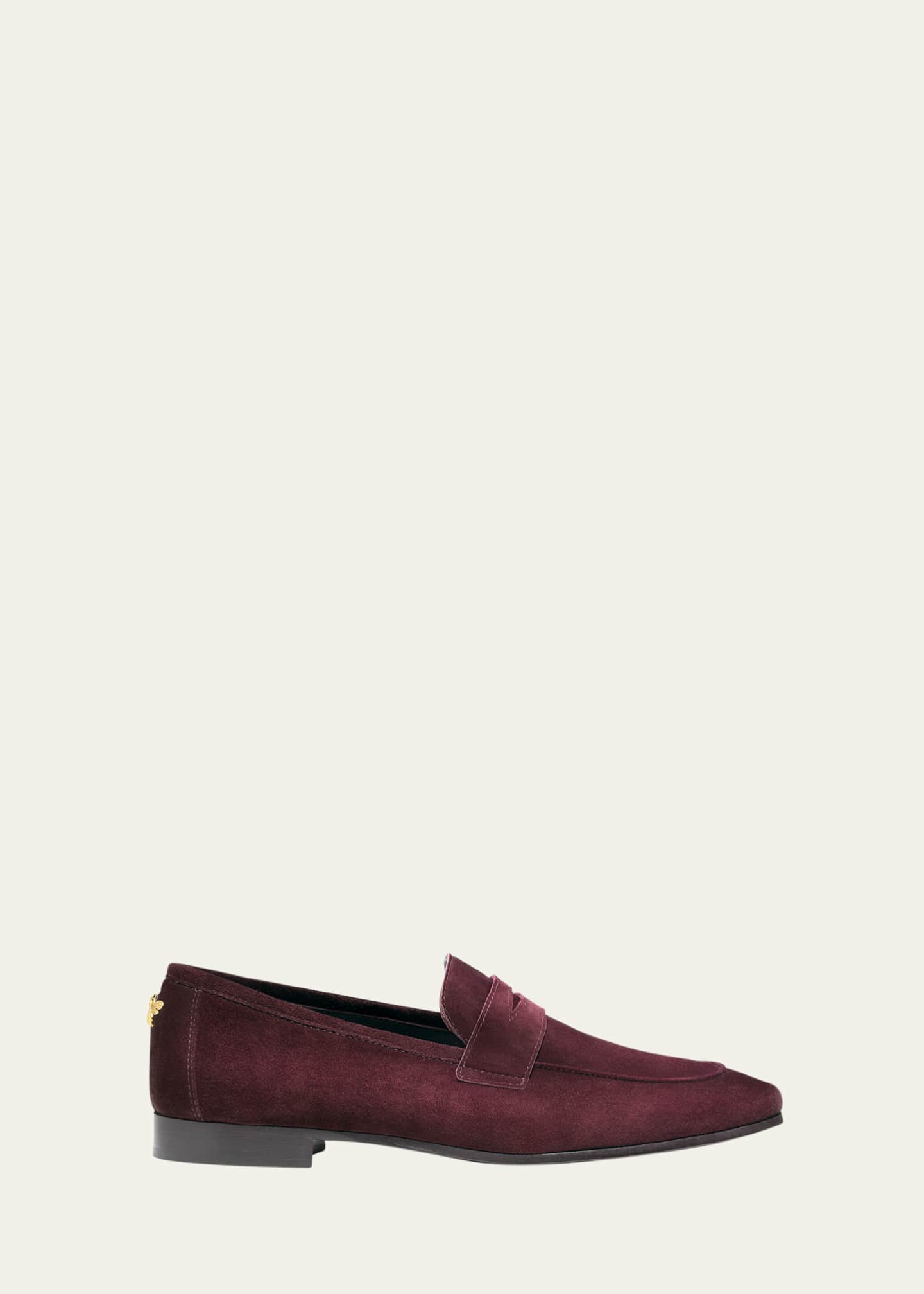 Bougeotte Suede Flaneur Penny Loafers Image 1 of 6