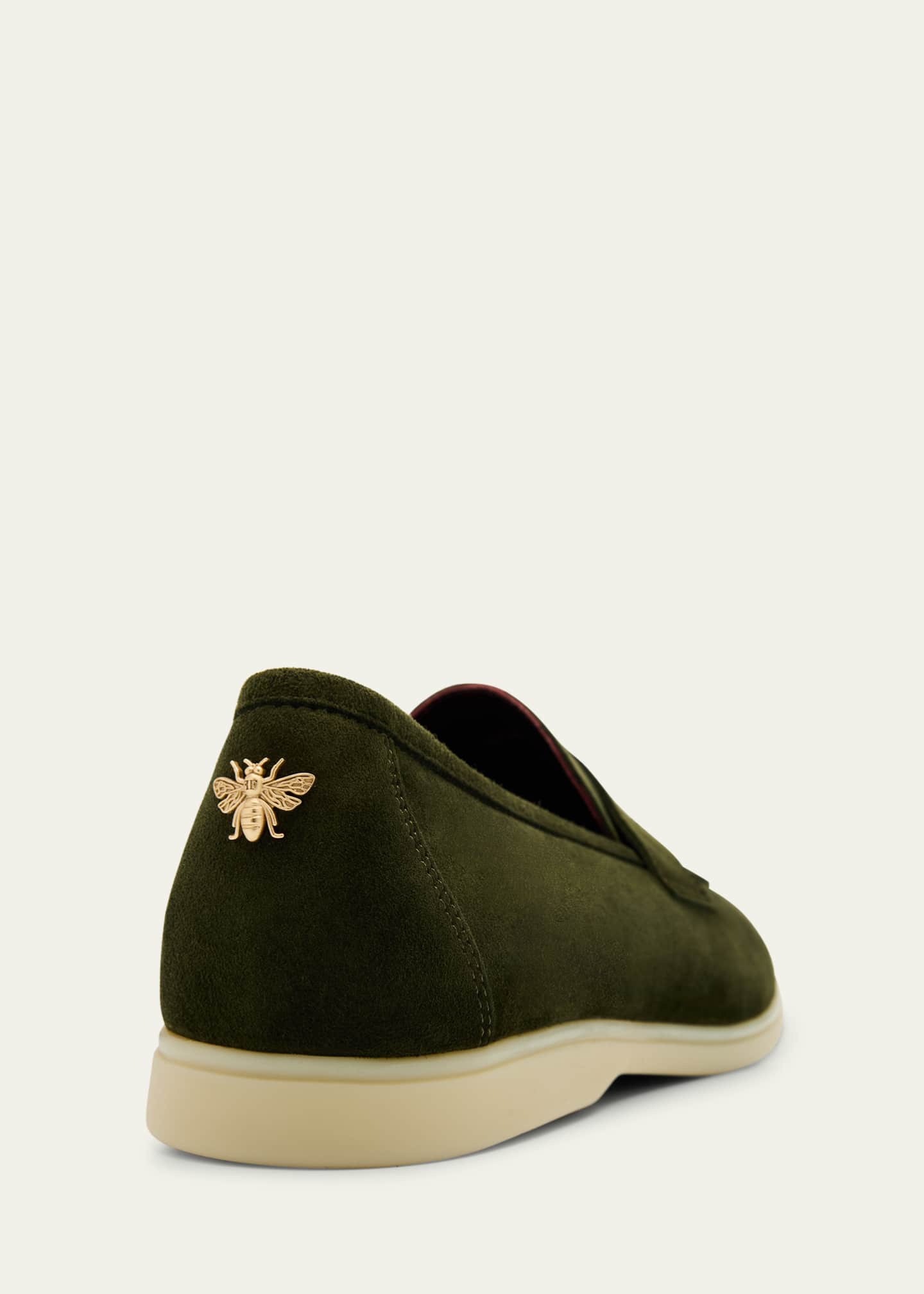 Bougeotte Loisir Gomme Suede Penny Loafers Image 5 of 6