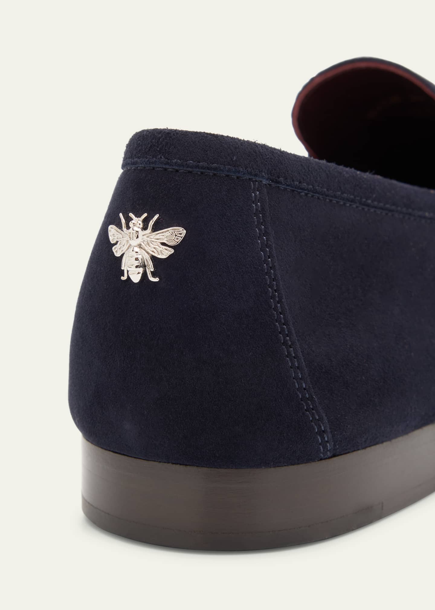 Bougeotte Suede Flaneur Penny Loafers Image 5 of 6