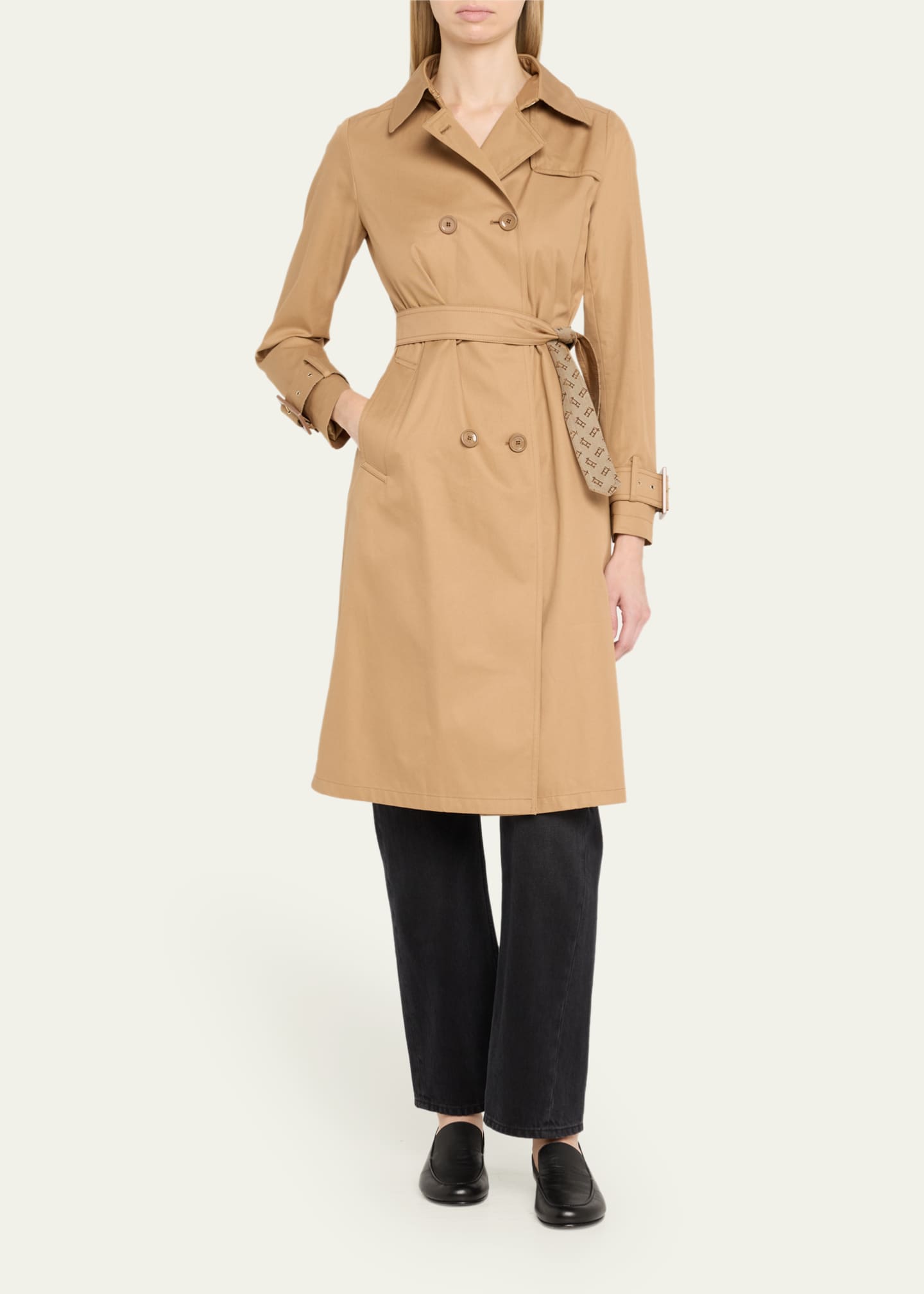 【送料&関税込】Herno Trench Coat Herno Delon Double-Breasted Trench Coat - Bergdorf Goodman