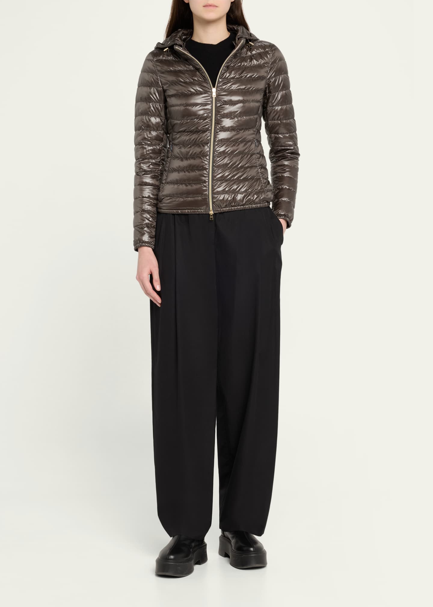 Herno Angela Short Down Jacket with Detachable Hood Image 2 of 5