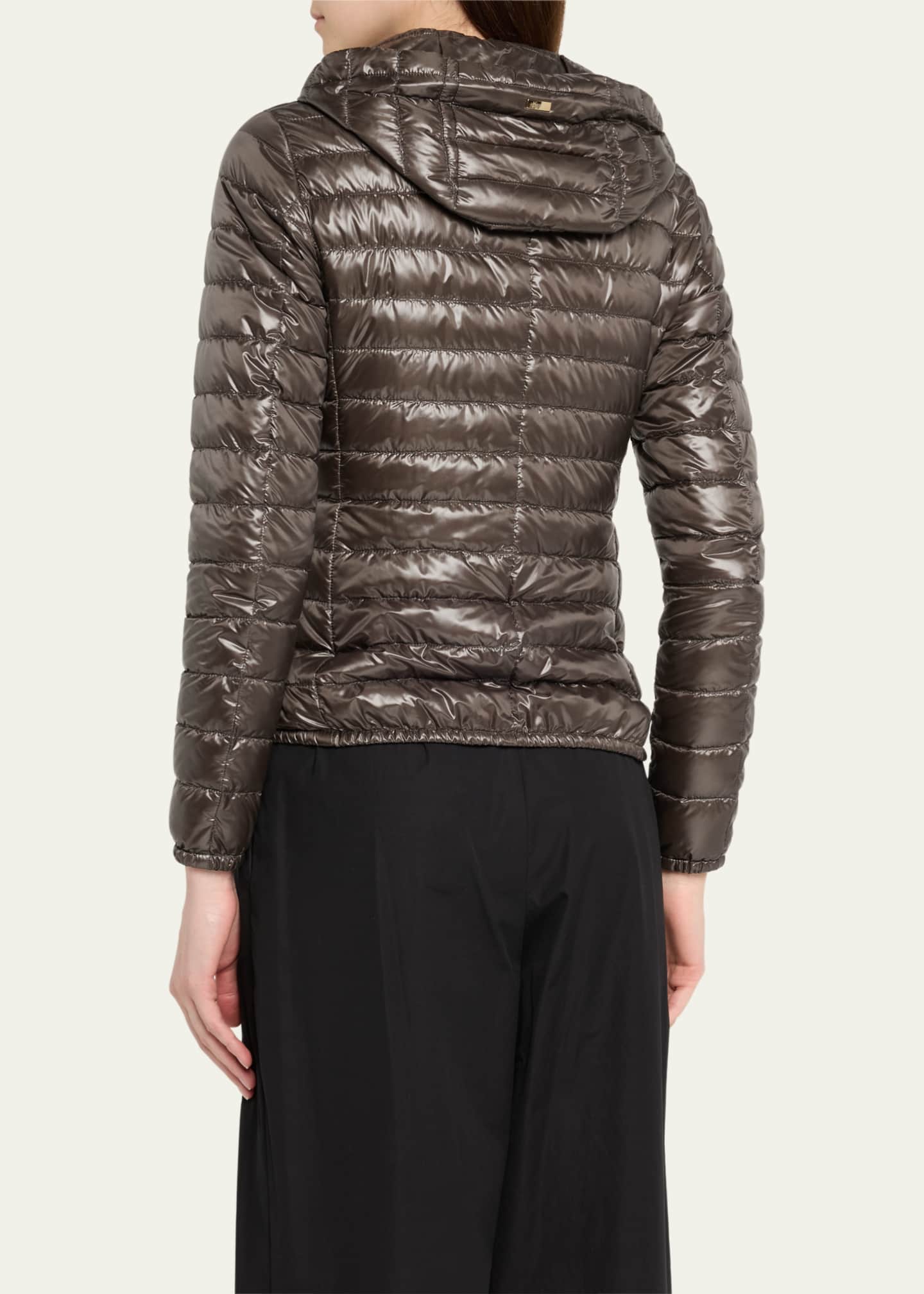 Herno Angela Short Down Jacket with Detachable Hood Image 3 of 5