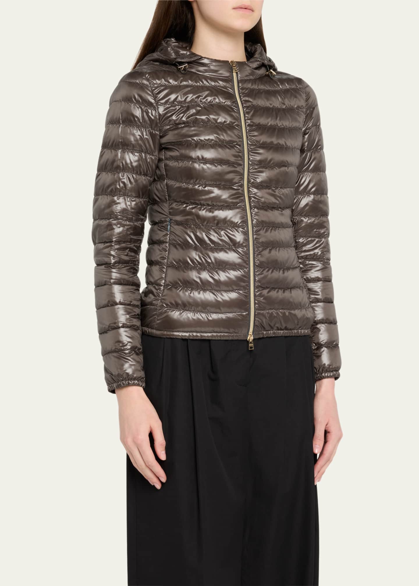 Herno Angela Short Down Jacket with Detachable Hood Image 4 of 5