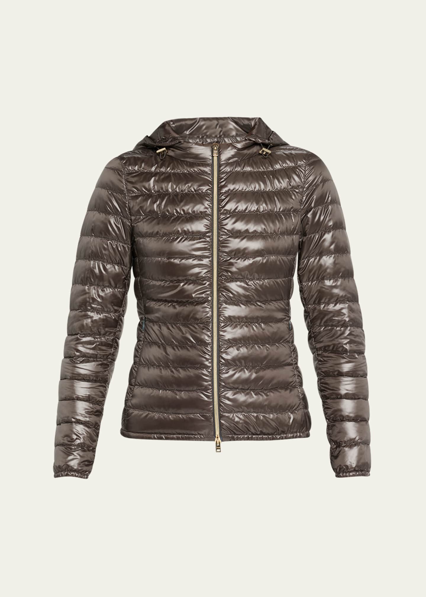 Herno Angela Short Down Jacket with Detachable Hood Image 1 of 5