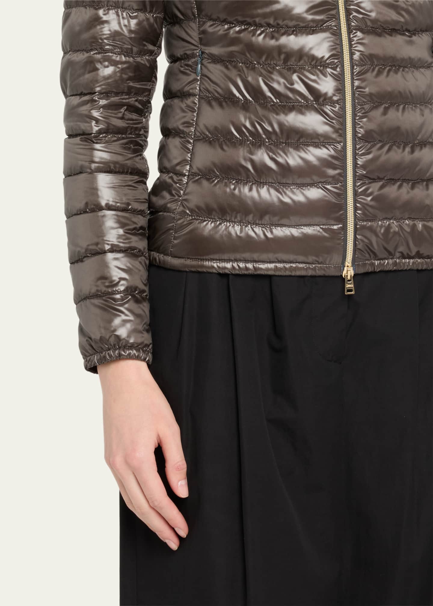 Herno Angela Short Down Jacket with Detachable Hood Image 5 of 5