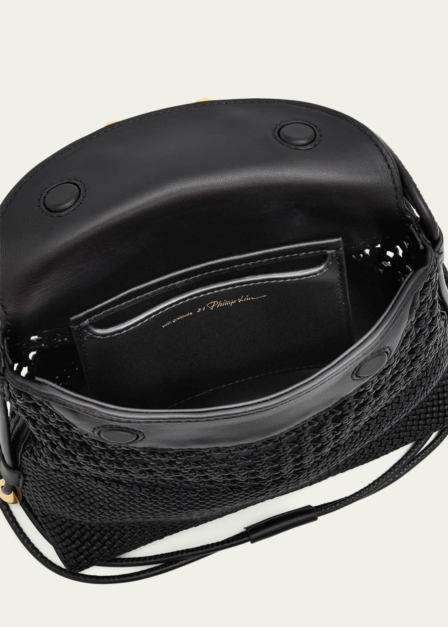3.1 Phillip Lim ID Petit Soft Macrame Leather Shoulder Bag Image 4 of 6