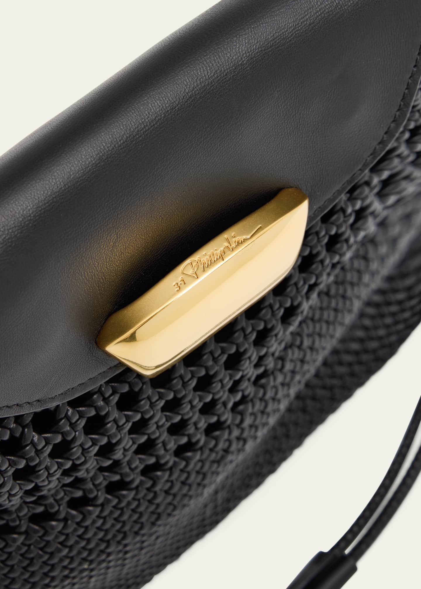 3.1 Phillip Lim ID Petit Soft Macrame Leather Shoulder Bag Image 6 of 6