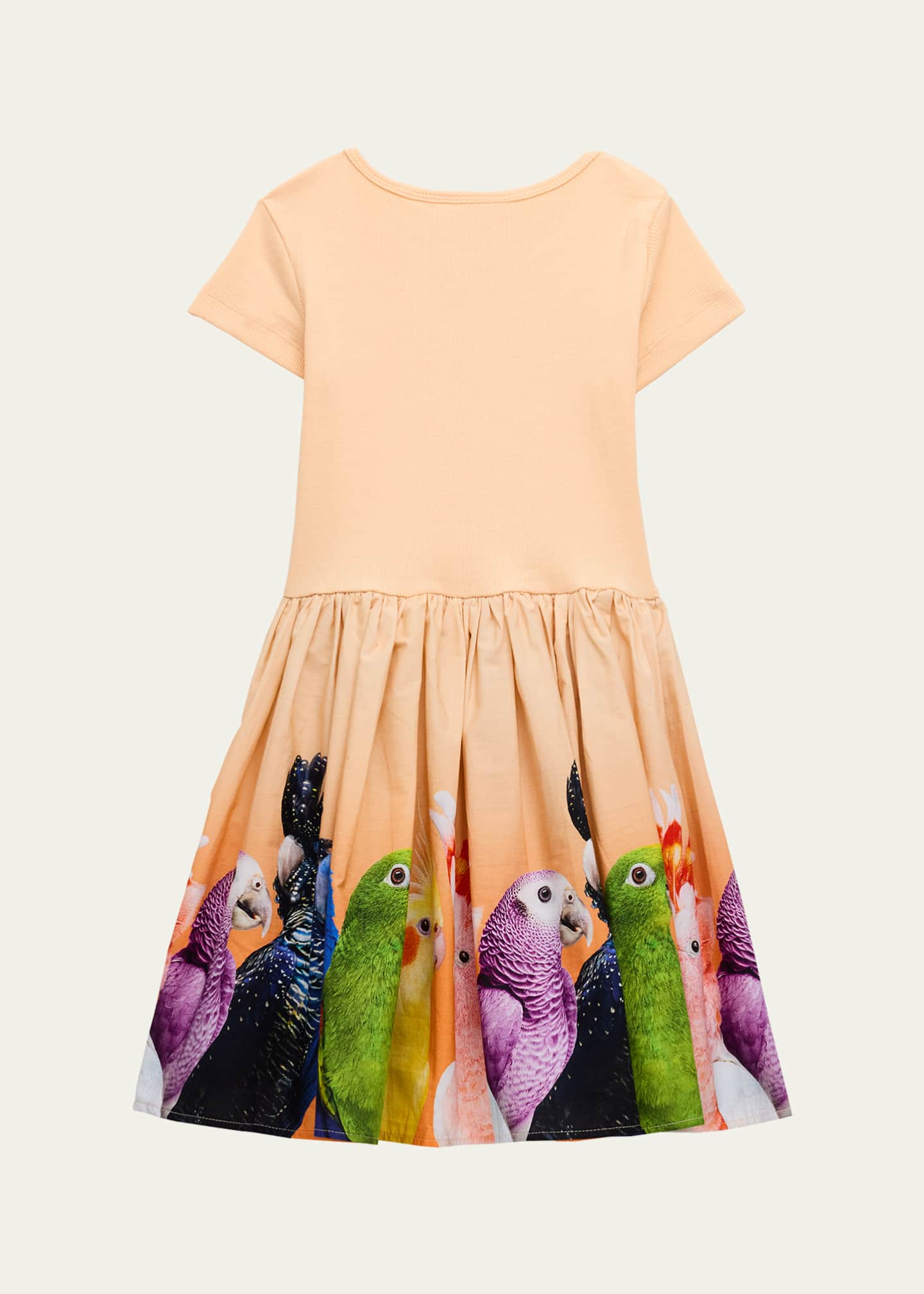 Molo Girl's Cissa Graphic Combo Dress, Size 3T-6 Image 2 of 3