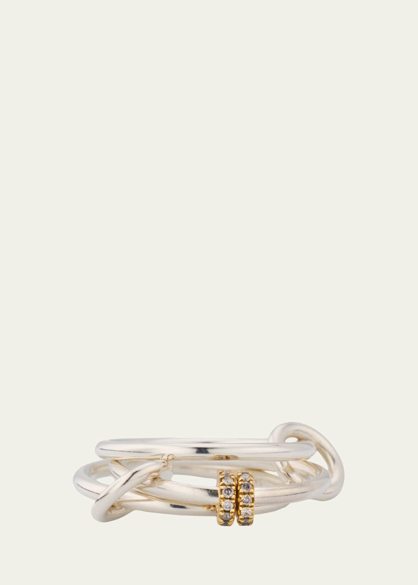 Spinelli Kilcollin Acacia SG Gris Three Link Ring in Sterling