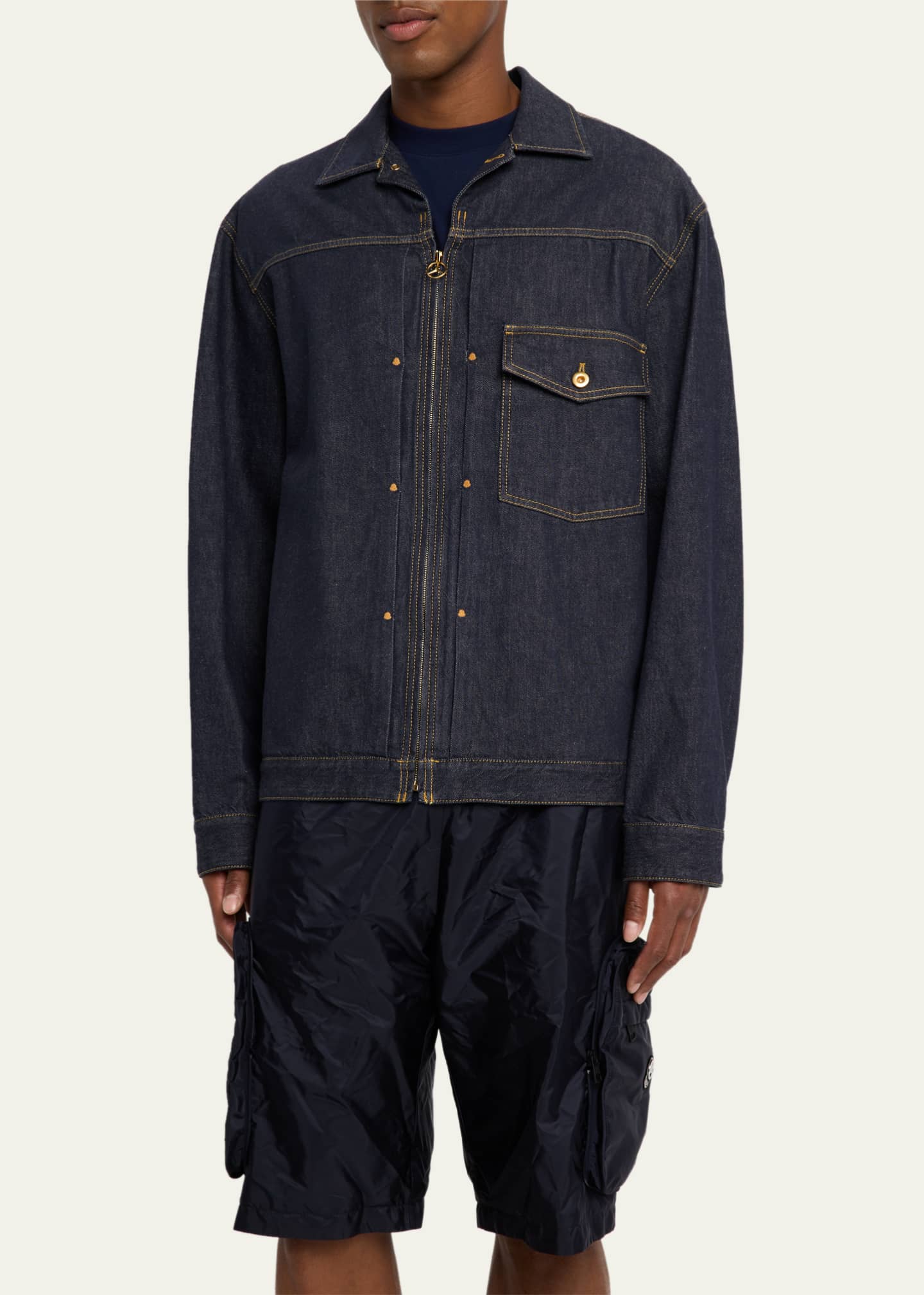 Moncler Genius x Mercedes-Benz by NIGO Men's Nepit Denim Jacket Image 4 of 5