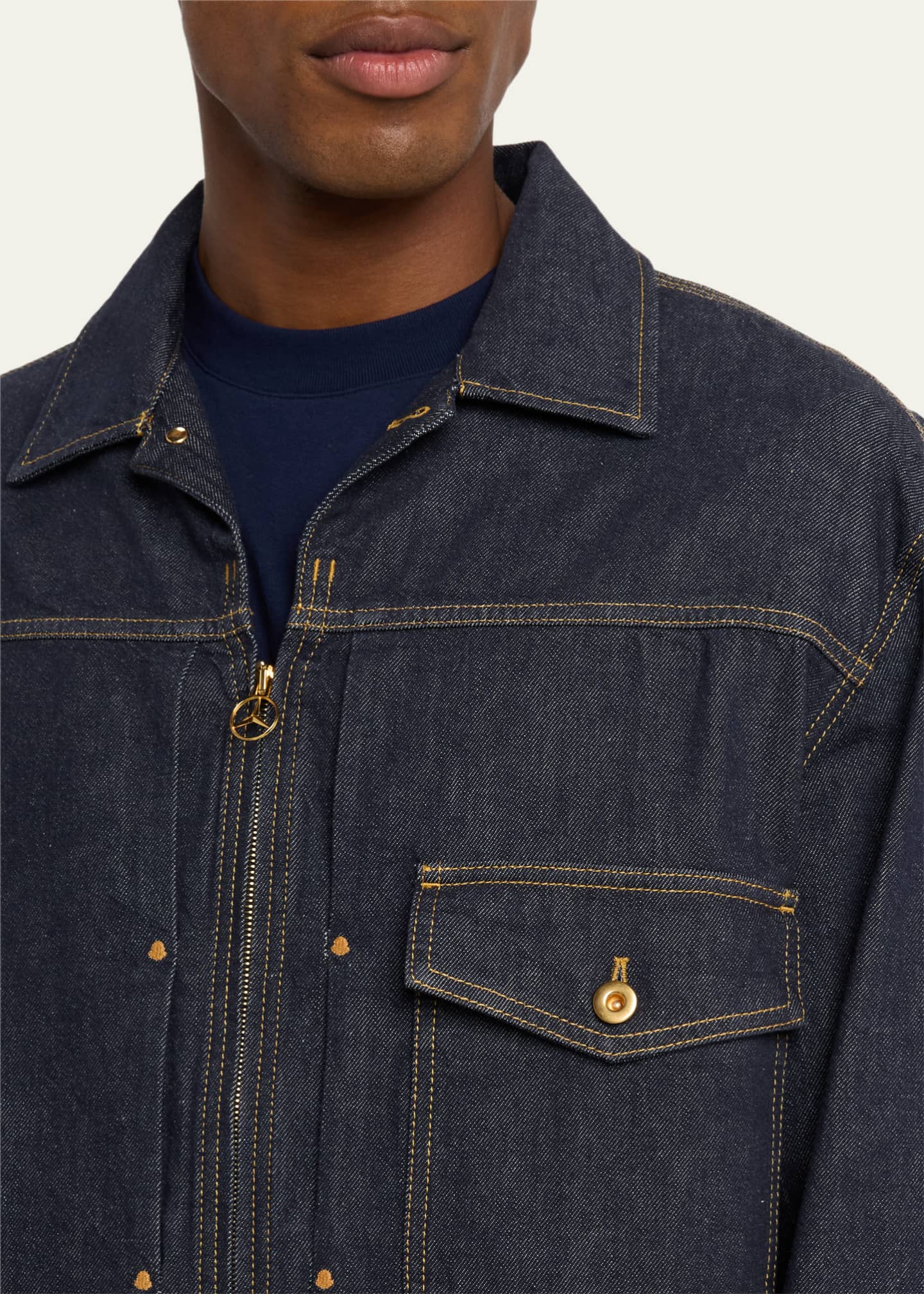 Moncler Genius x Mercedes-Benz by NIGO Men's Nepit Denim Jacket Image 5 of 5