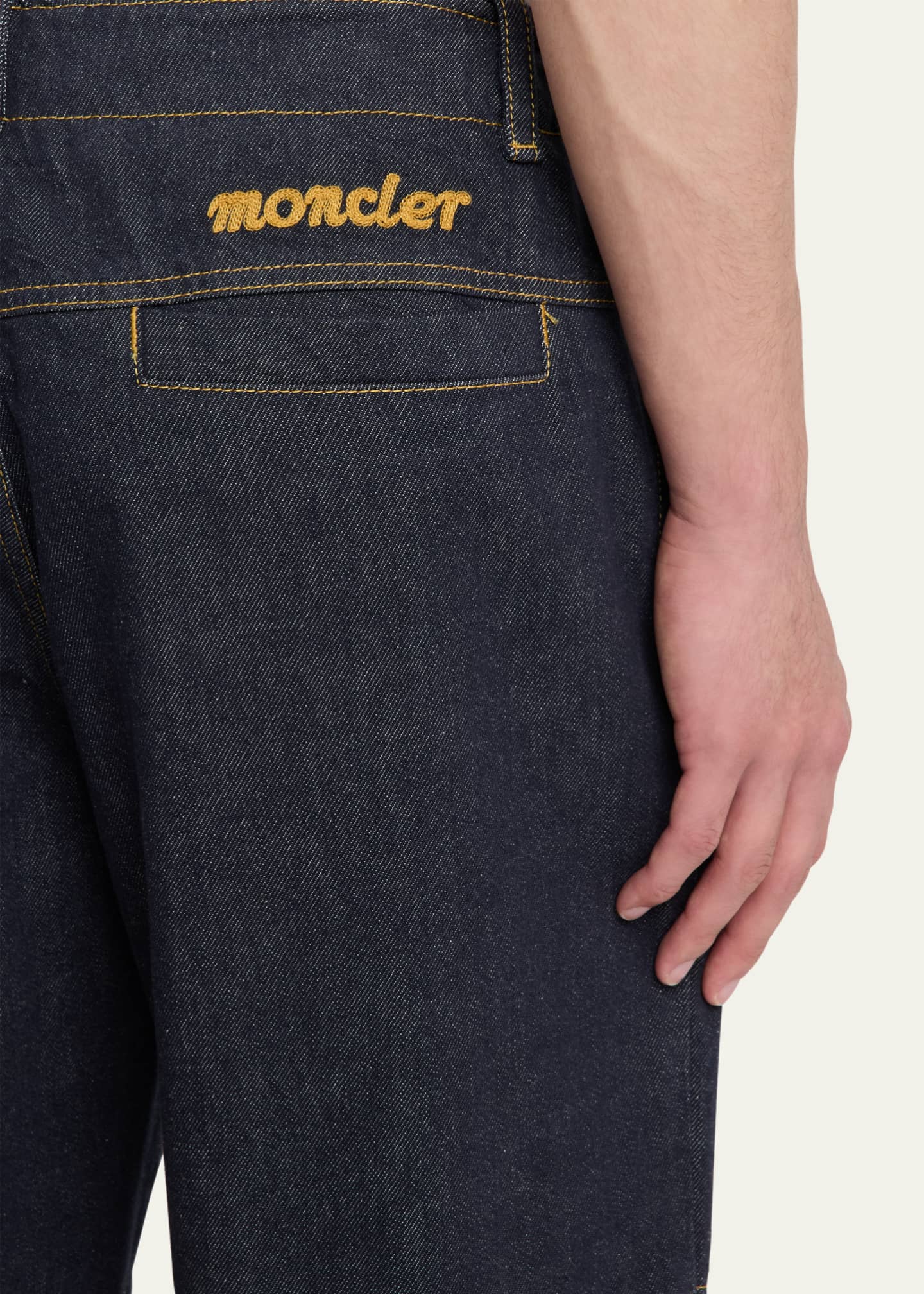 Moncler Genius x Mercedes-Benz by NIGO Men's Washed Denim Trousers Image 5 of 5