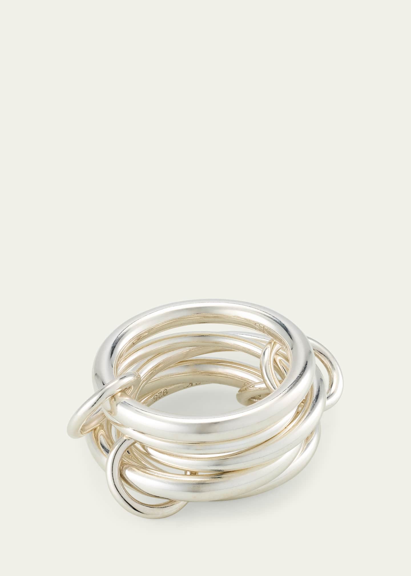 Spinelli Kilcollin Vela Deux Silver Five Link Ring - Bergdorf Goodman
