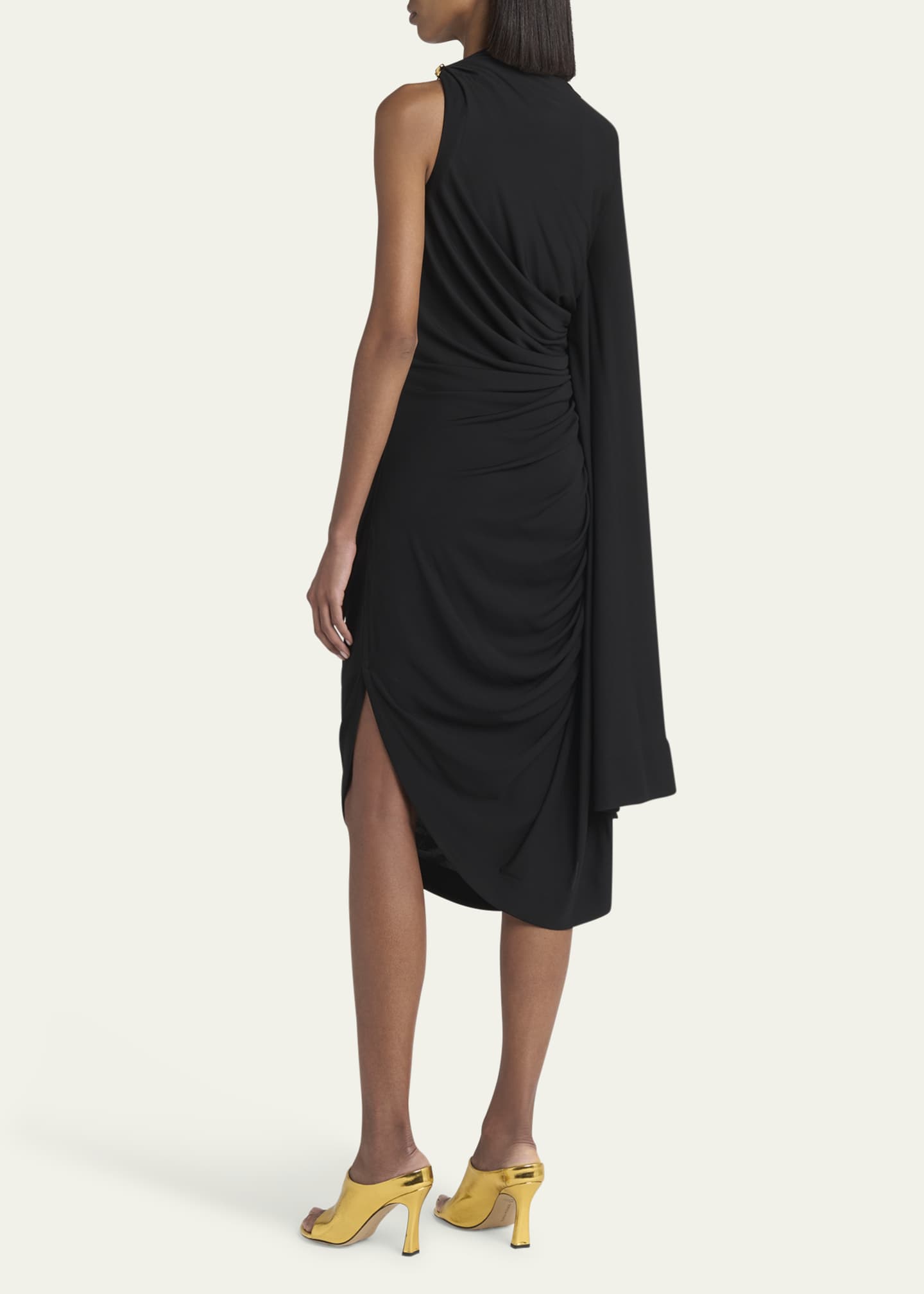 【関税＆送料込み】Bottega Veneta Draped Jersey Dress BOTTEGA VENETA Draped gathered jersey maxi dress | NET-A-PORTER