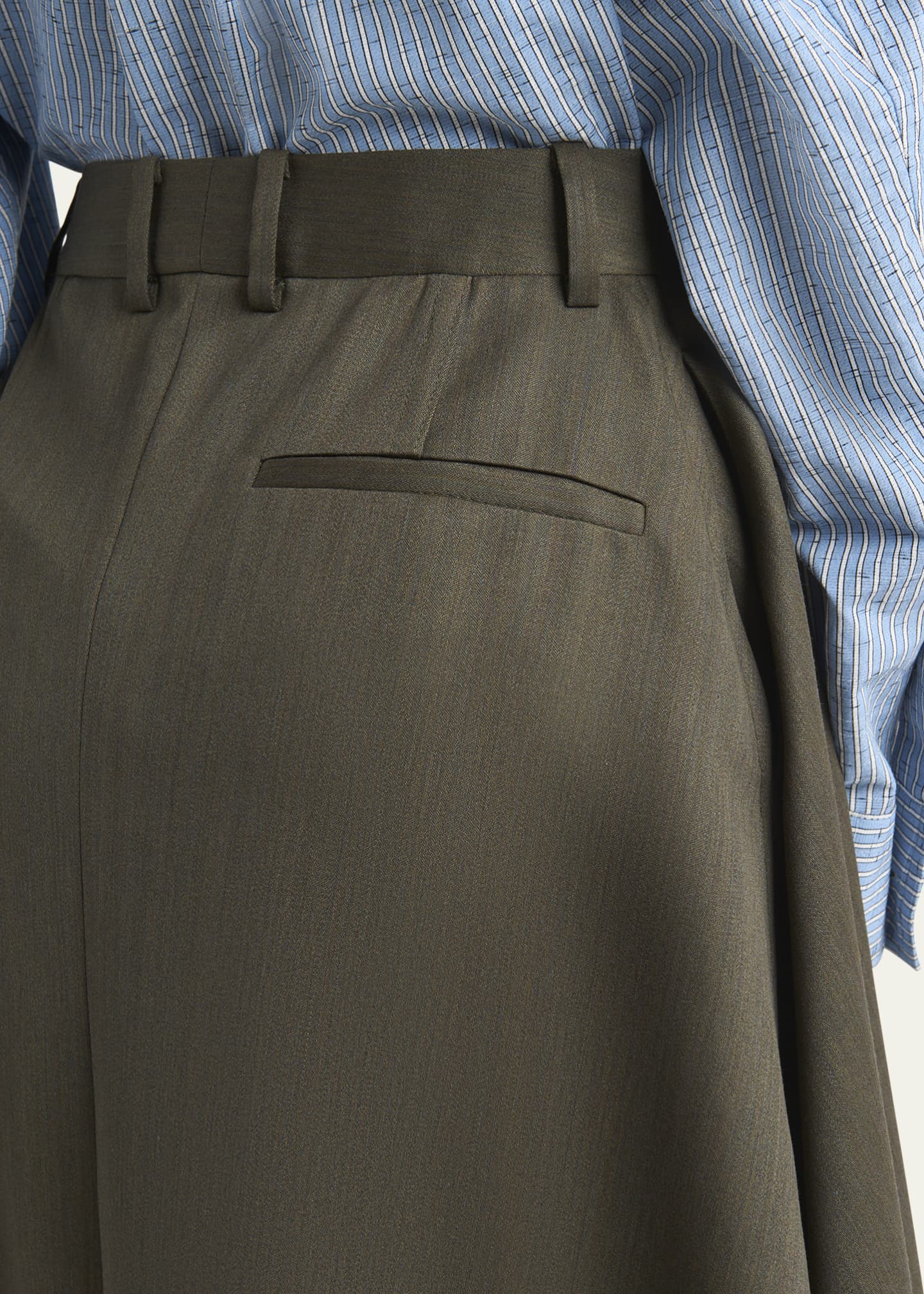Bottega Veneta Asymmetric Wool Skirt Trousers Image 5 of 5