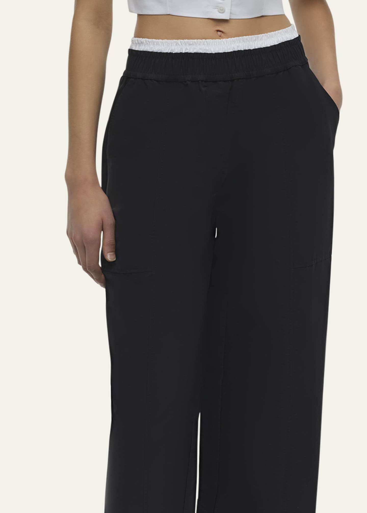 SIMKHAI Olly Double-Waistband Pants Image 5 of 5