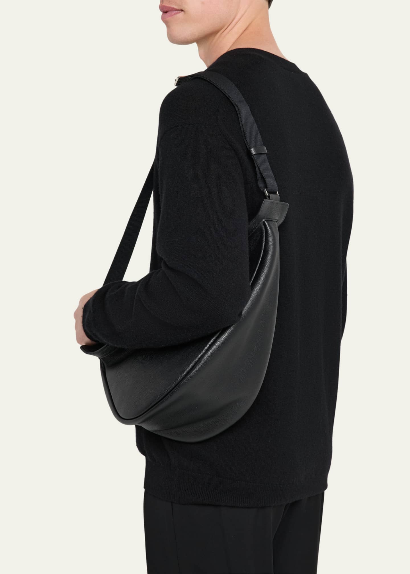 THE ROW Men's Slouchy Banana Large Crossbody Bag Image 2 of 6