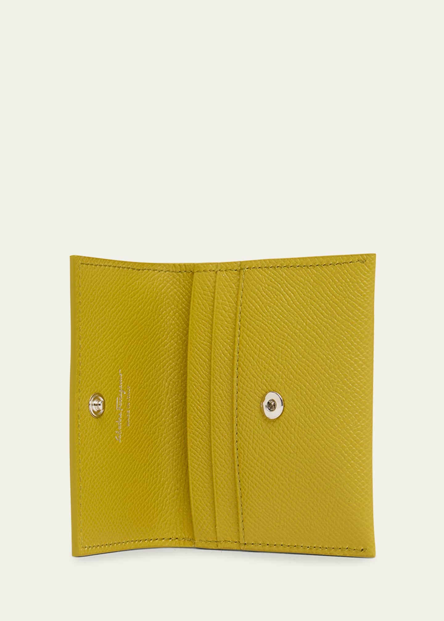 Ferragamo The Gancini Leather Card Case Image 3 of 3