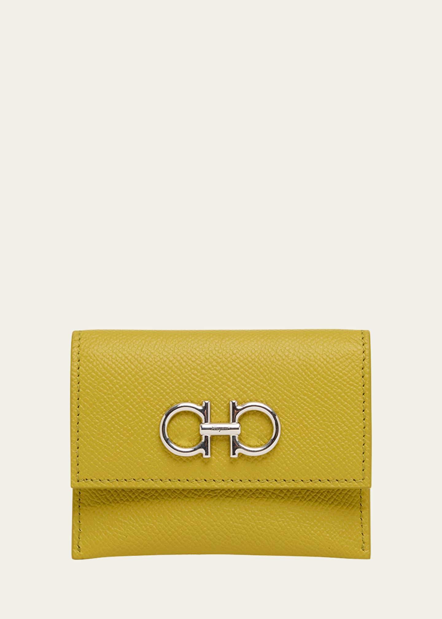 Ferragamo The Gancini Leather Card Case Image 1 of 3