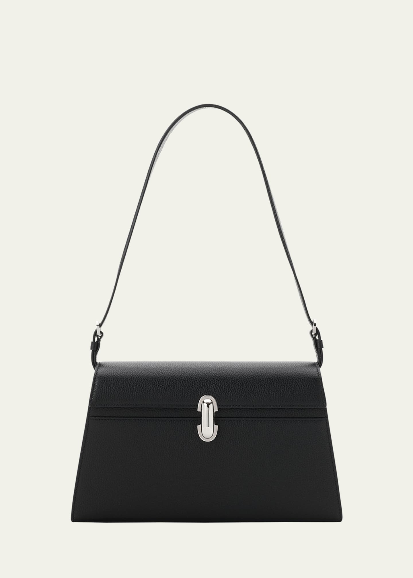 Savette Symmetry Grained Leather Shoulder Bag