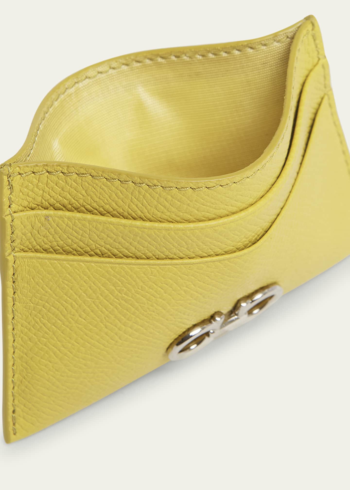 Ferragamo The Gancini Leather Card Case Image 3 of 3