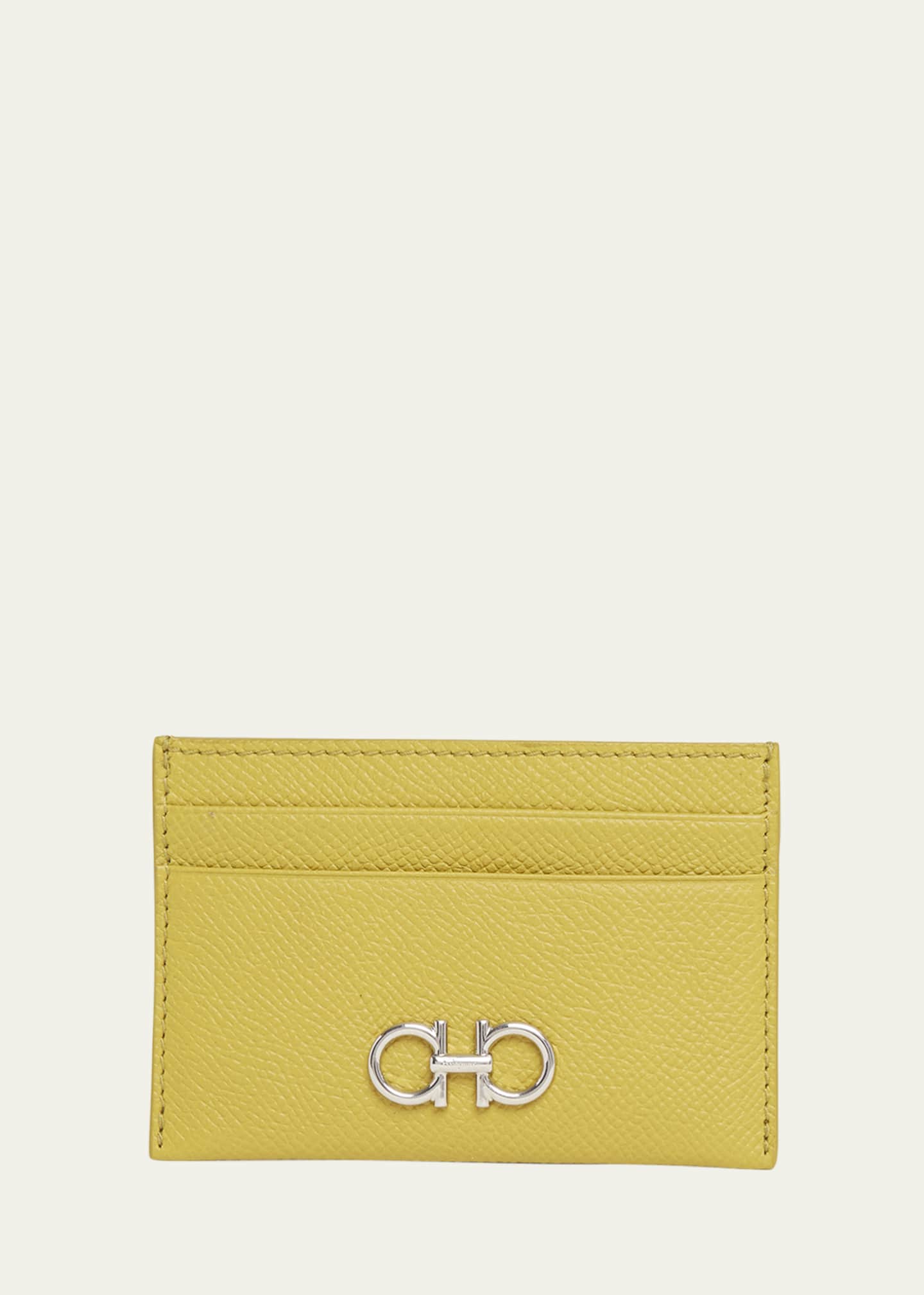 Ferragamo The Gancini Leather Card Case Image 1 of 3