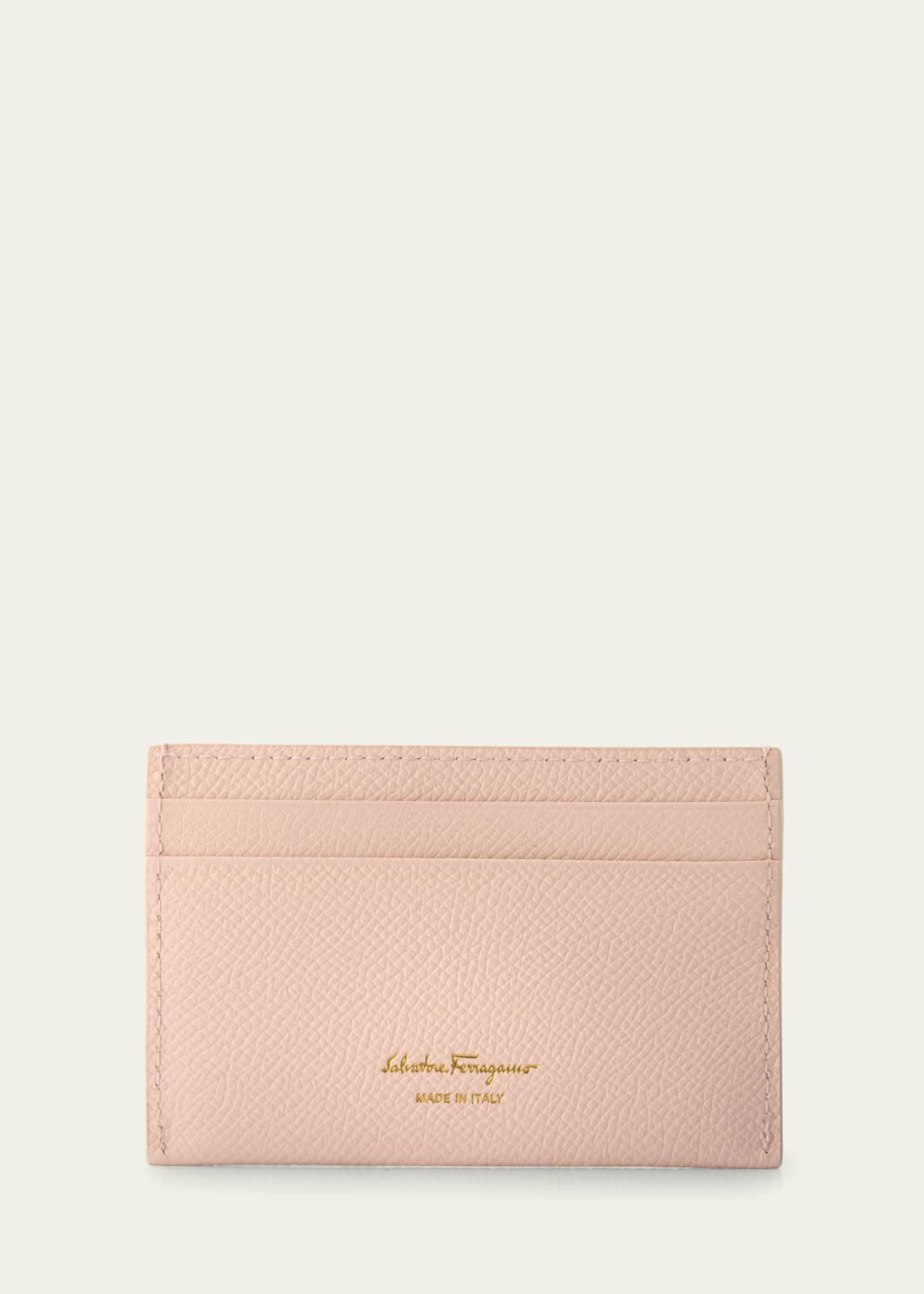 Ferragamo The Gancini Leather Card Case Image 2 of 3