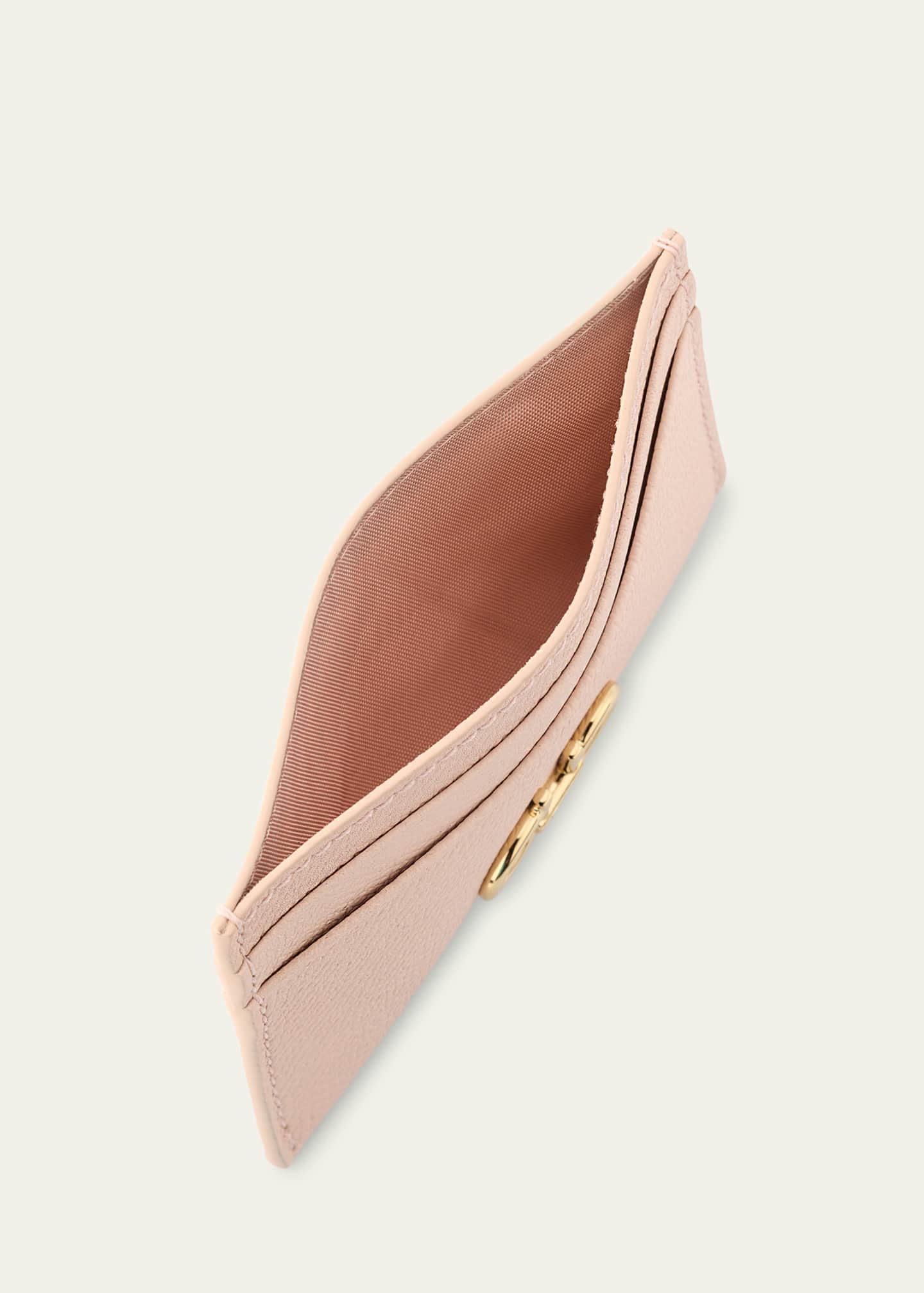 Ferragamo The Gancini Leather Card Case Image 3 of 3