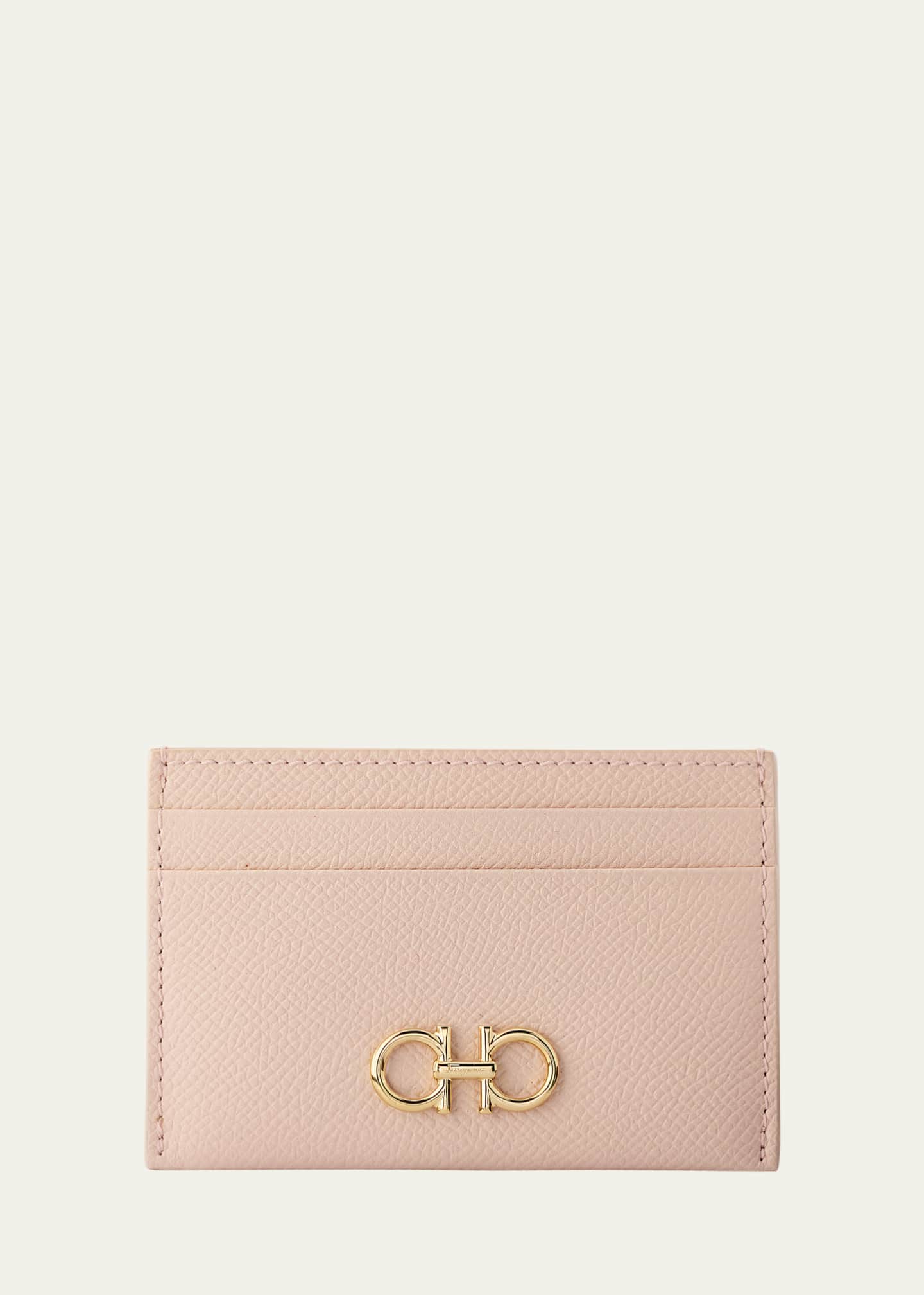 Ferragamo The Gancini Leather Card Case Image 1 of 3
