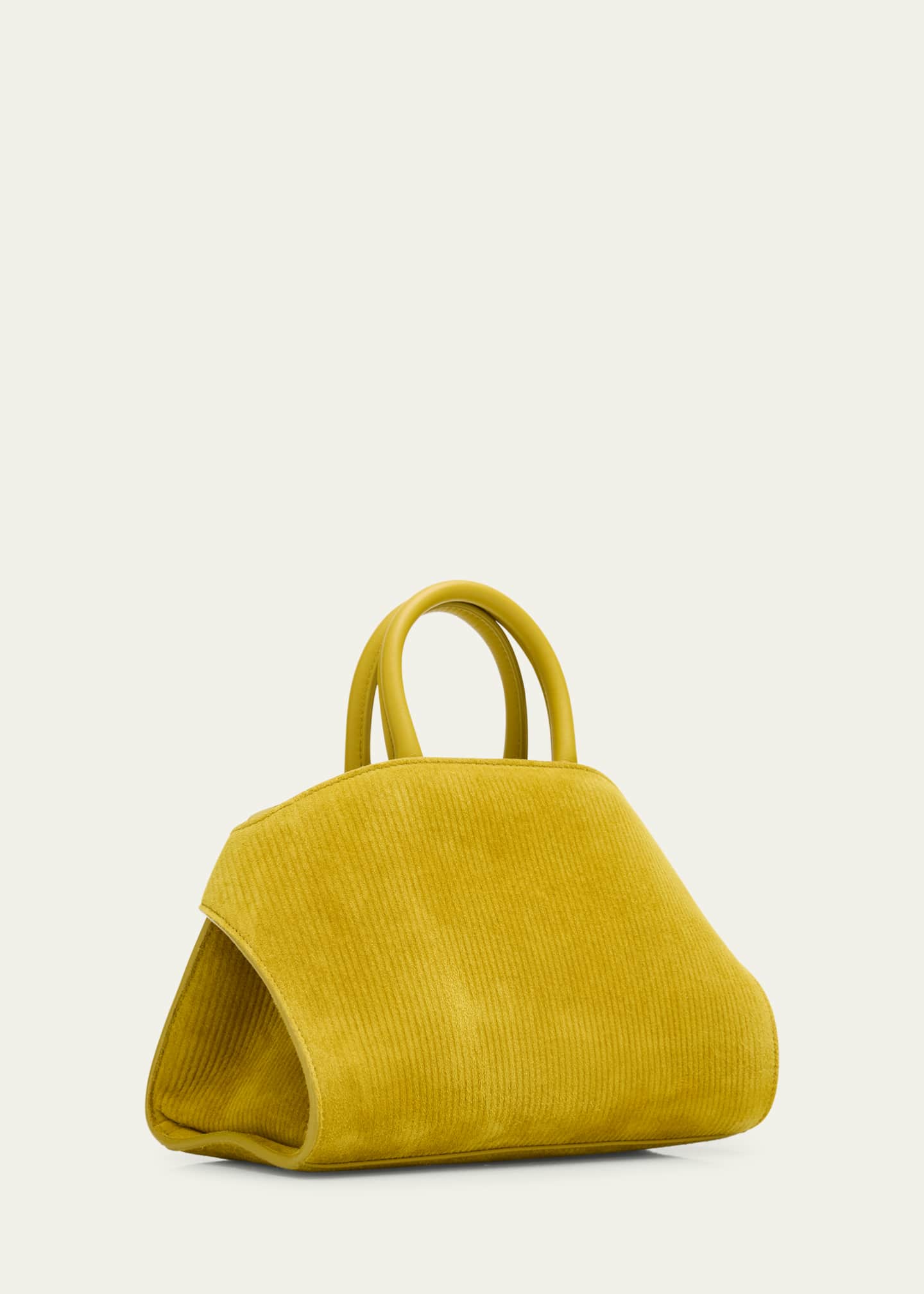Ferragamo Hug Medium Suede Corduroy Top-Handle Bag Image 3 of 6