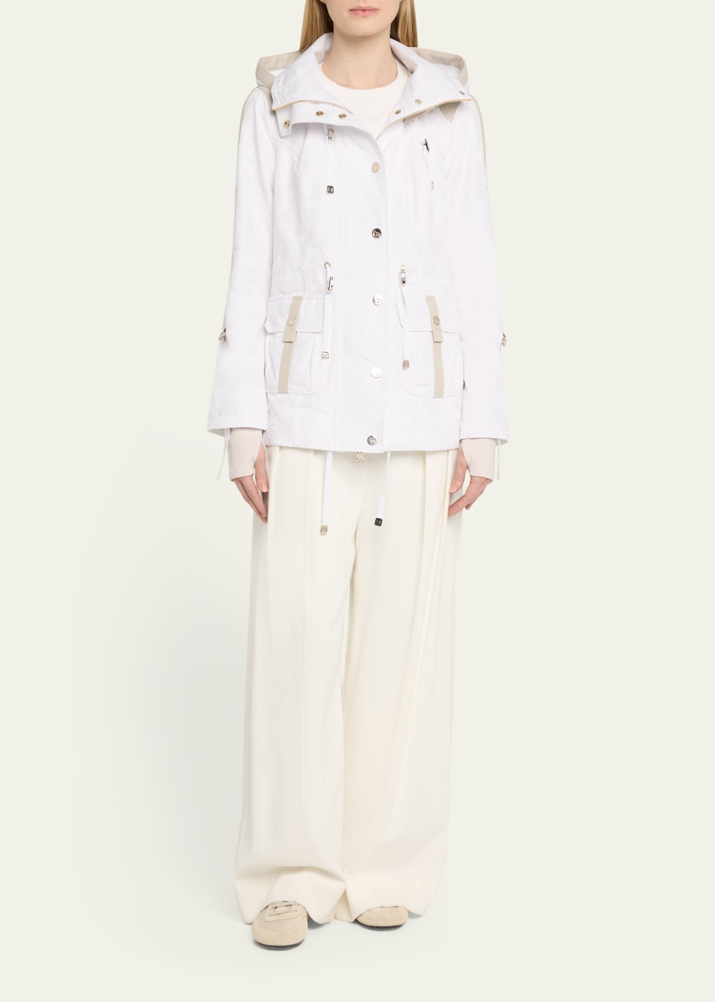 Blanc Noir Camo Sport Anorak Jacket Image 2 of 5