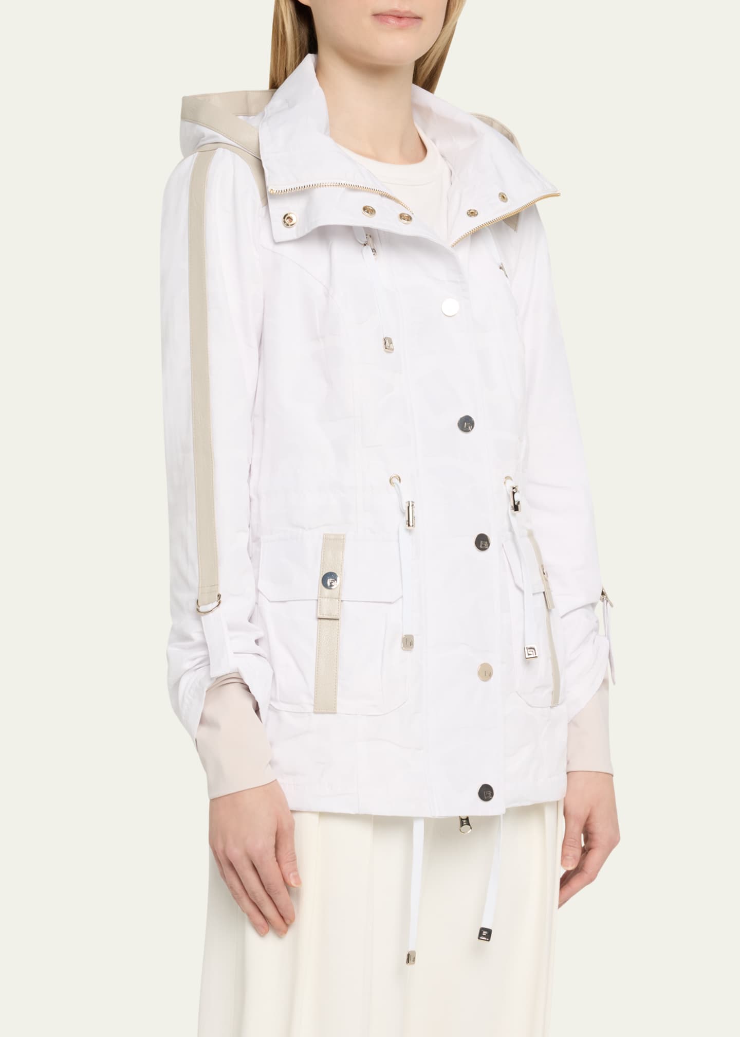 Blanc Noir Camo Sport Anorak Jacket Image 4 of 5