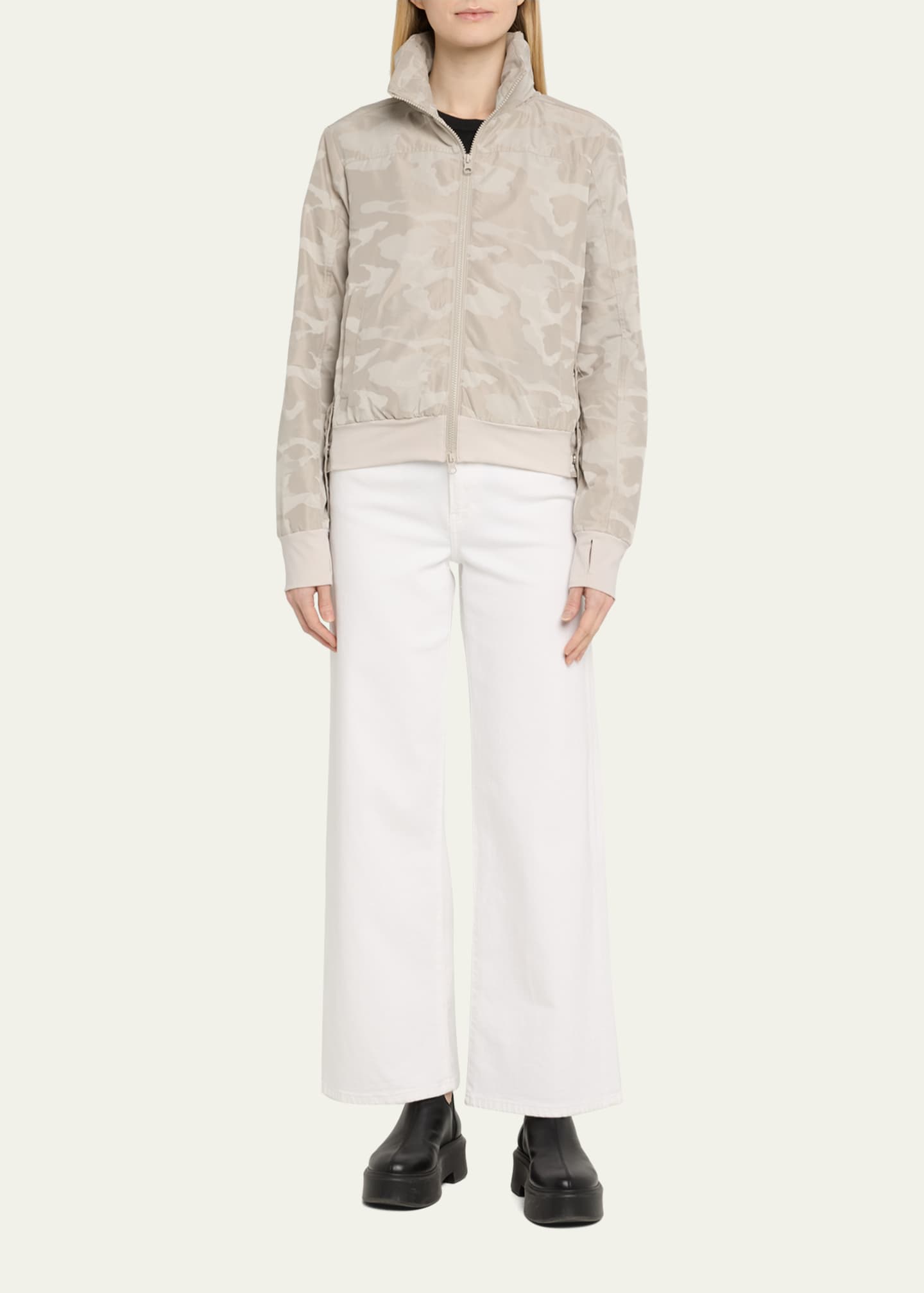 Blanc Noir Violette Camo Bomber Jacket Image 2 of 5