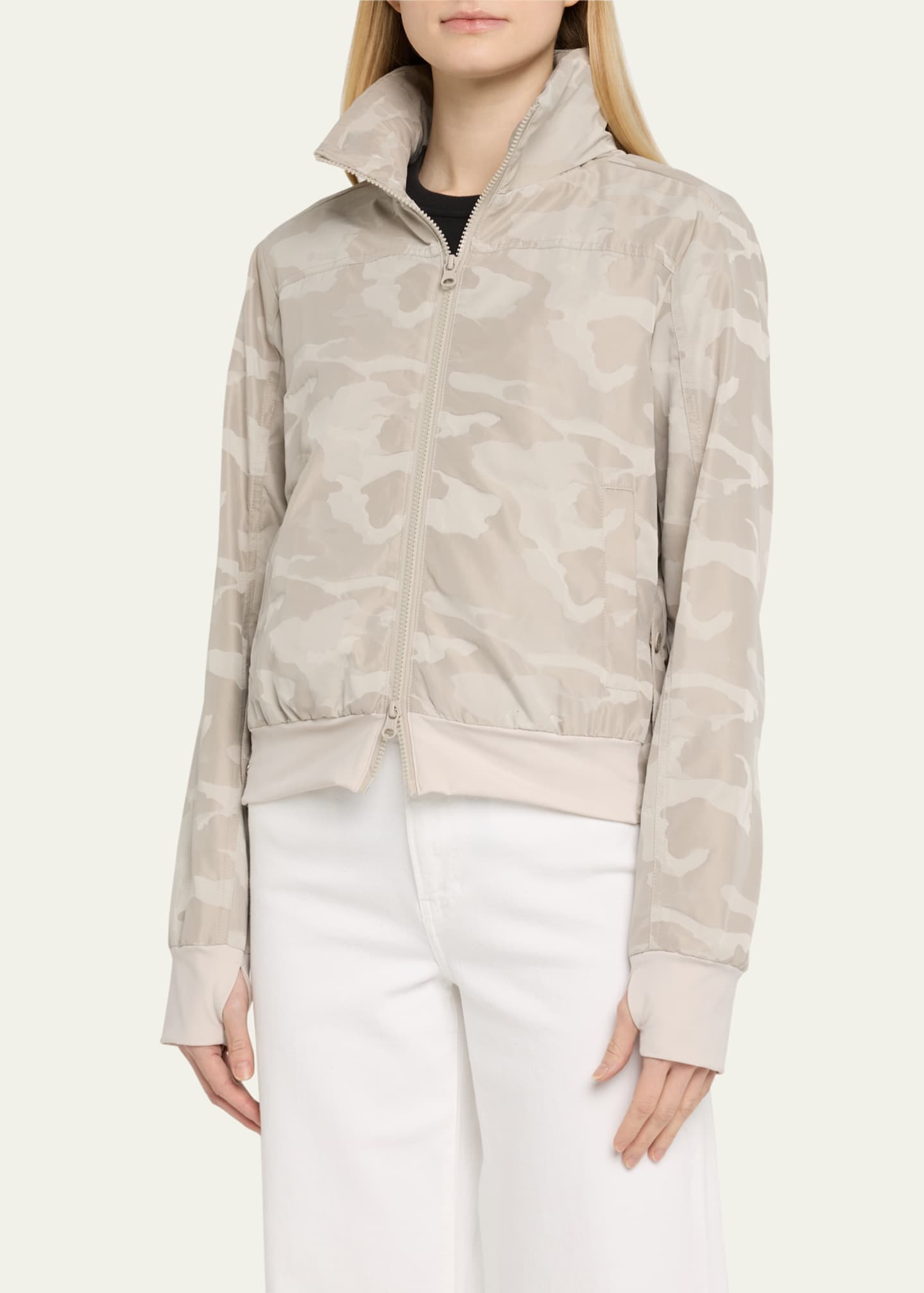 Blanc Noir Violette Camo Bomber Jacket Image 4 of 5