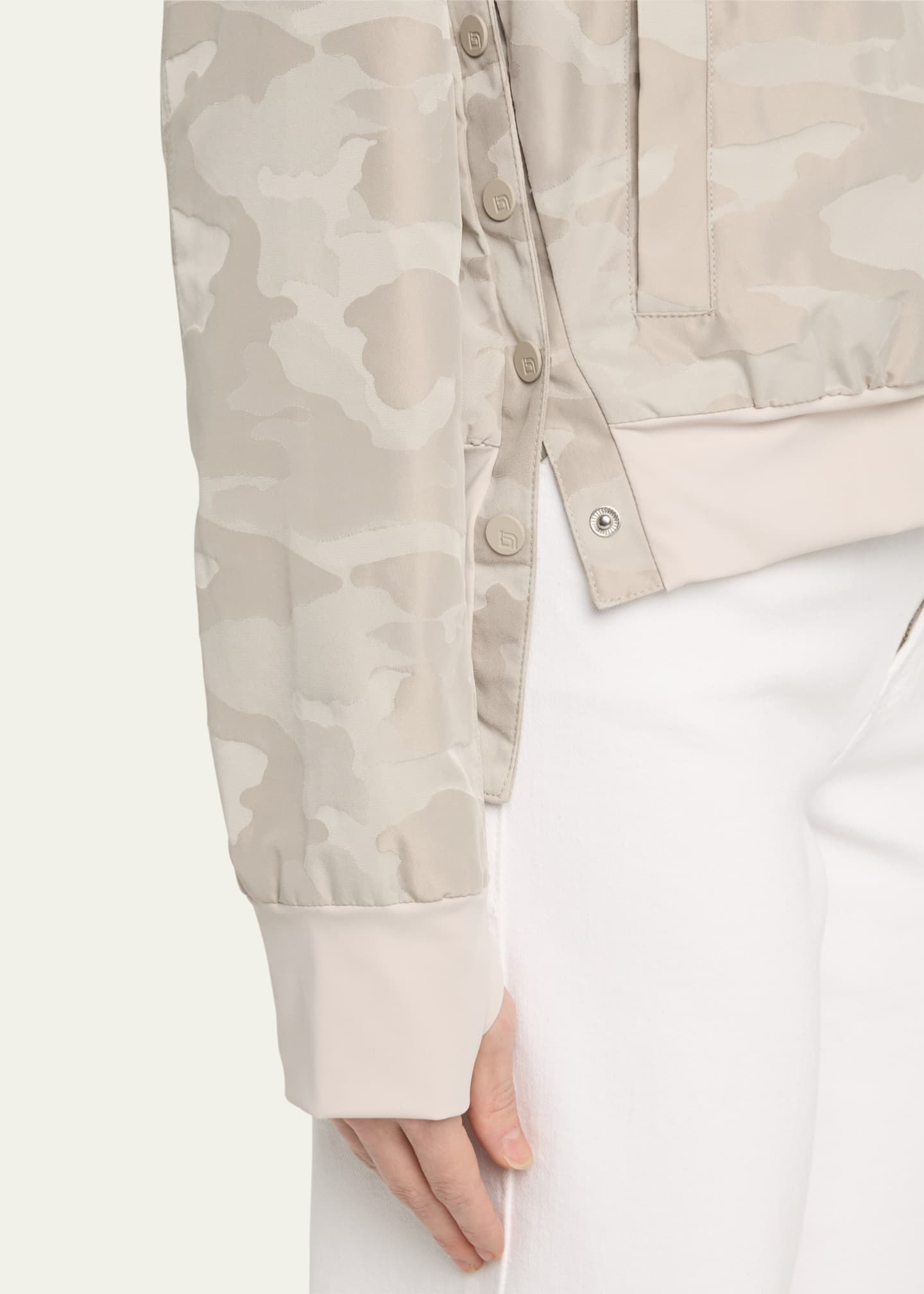Blanc Noir Violette Camo Bomber Jacket Image 5 of 5