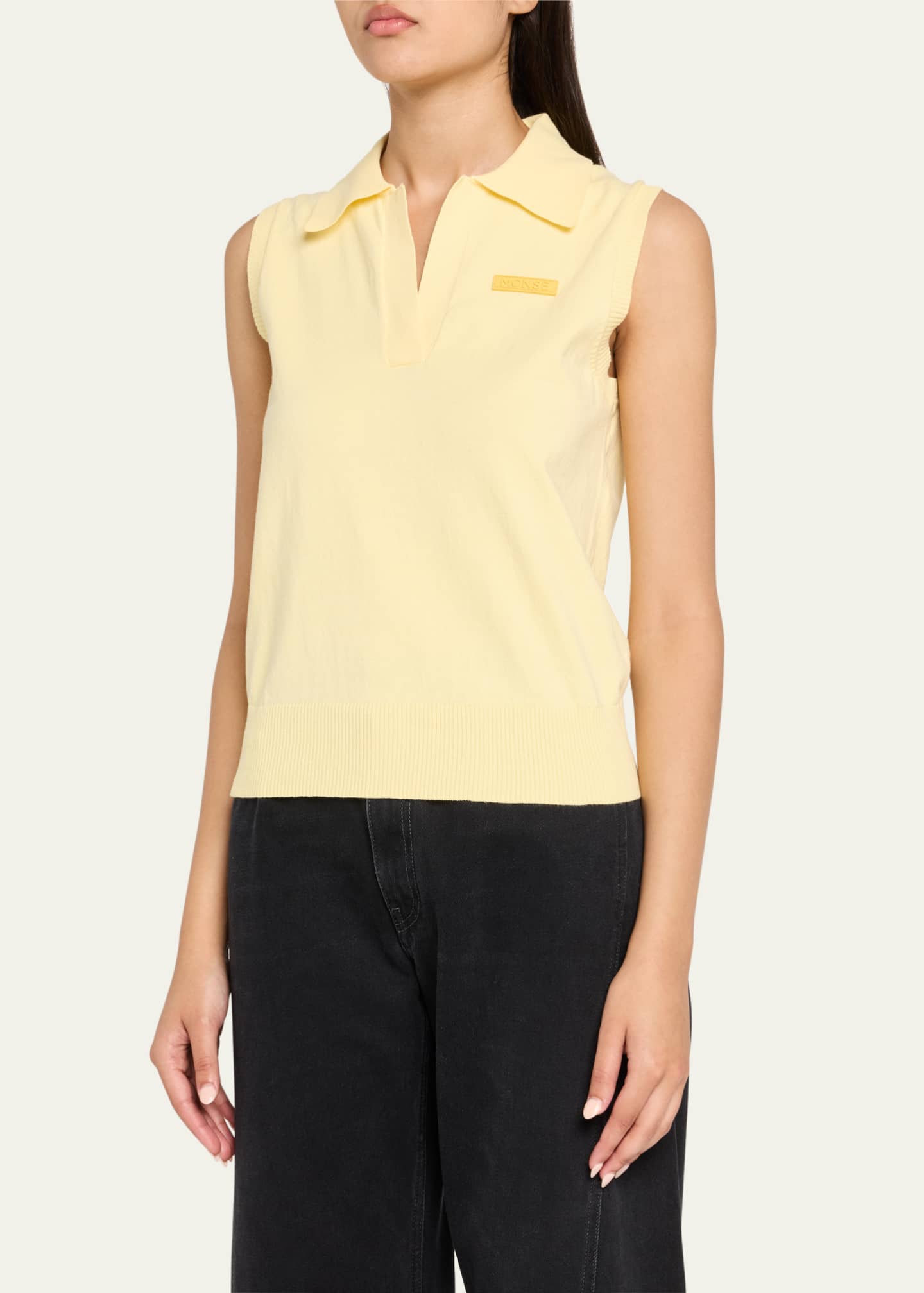 Monse Knit Polo Vest Image 4 of 5
