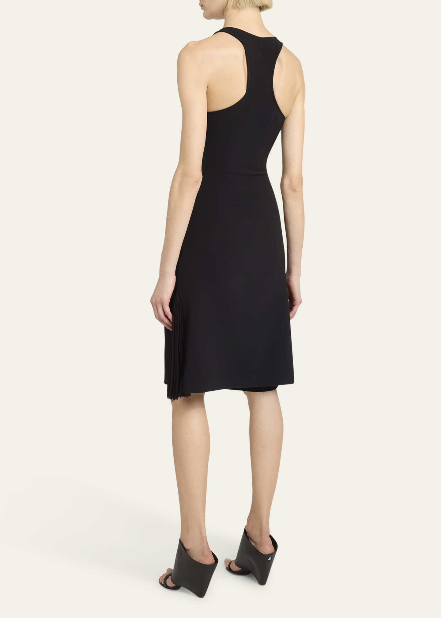 Courreges Infinity Pleats Crepe Tank Dress - Bergdorf Goodman