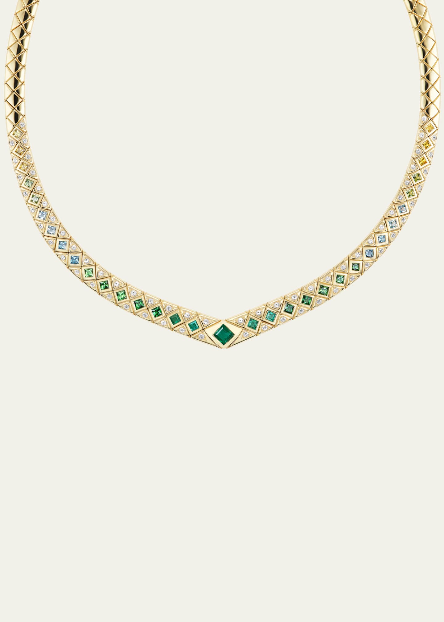 Orly Marcel Bliss Collar Necklace in 18K Yellow Gold with Diamonds Image 2 of 2