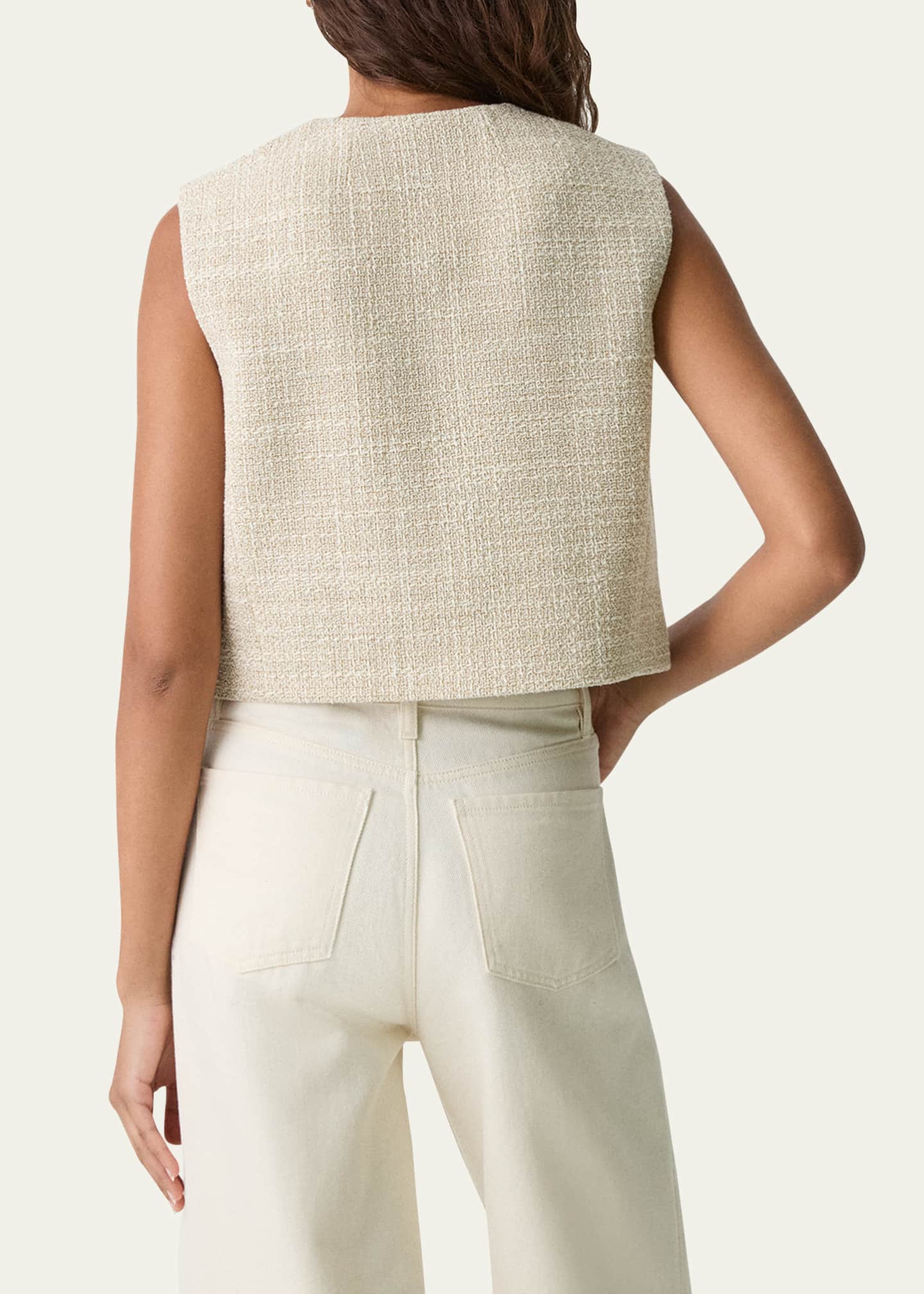 Theory Tweed Pocket Vest Image 3 of 5