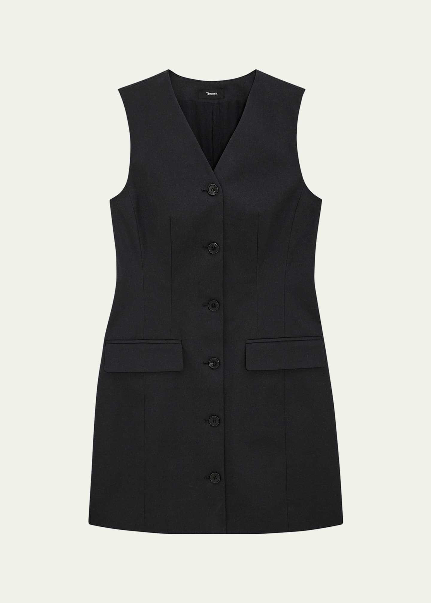 Theory Cotton Chino Mini Blazer Dress Image 1 of 5