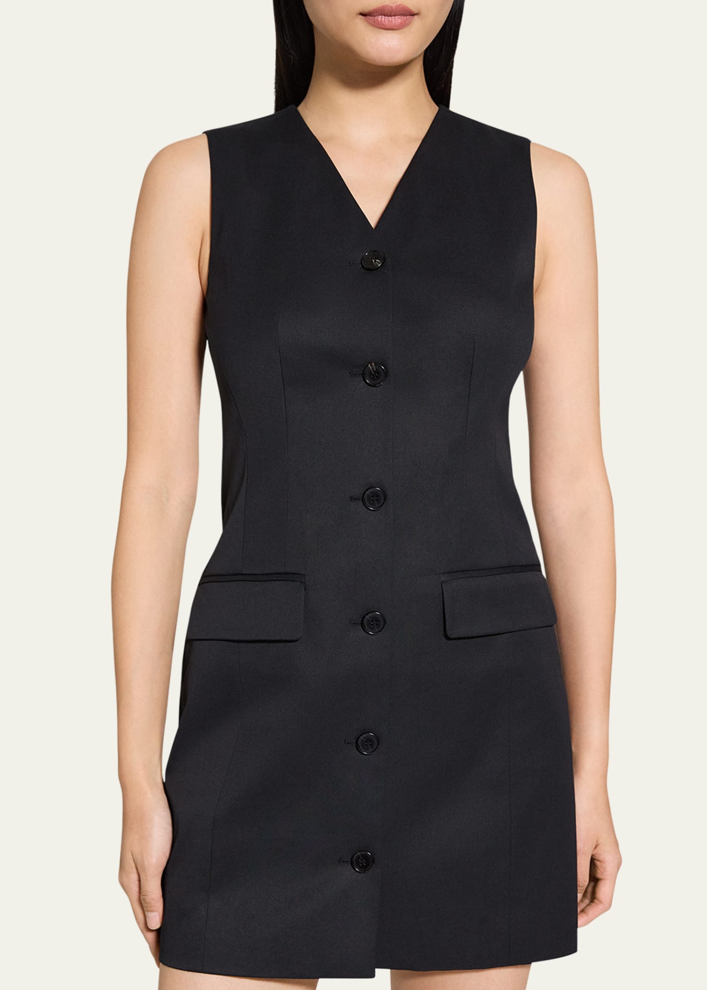 Theory Cotton Chino Mini Blazer Dress Image 5 of 5