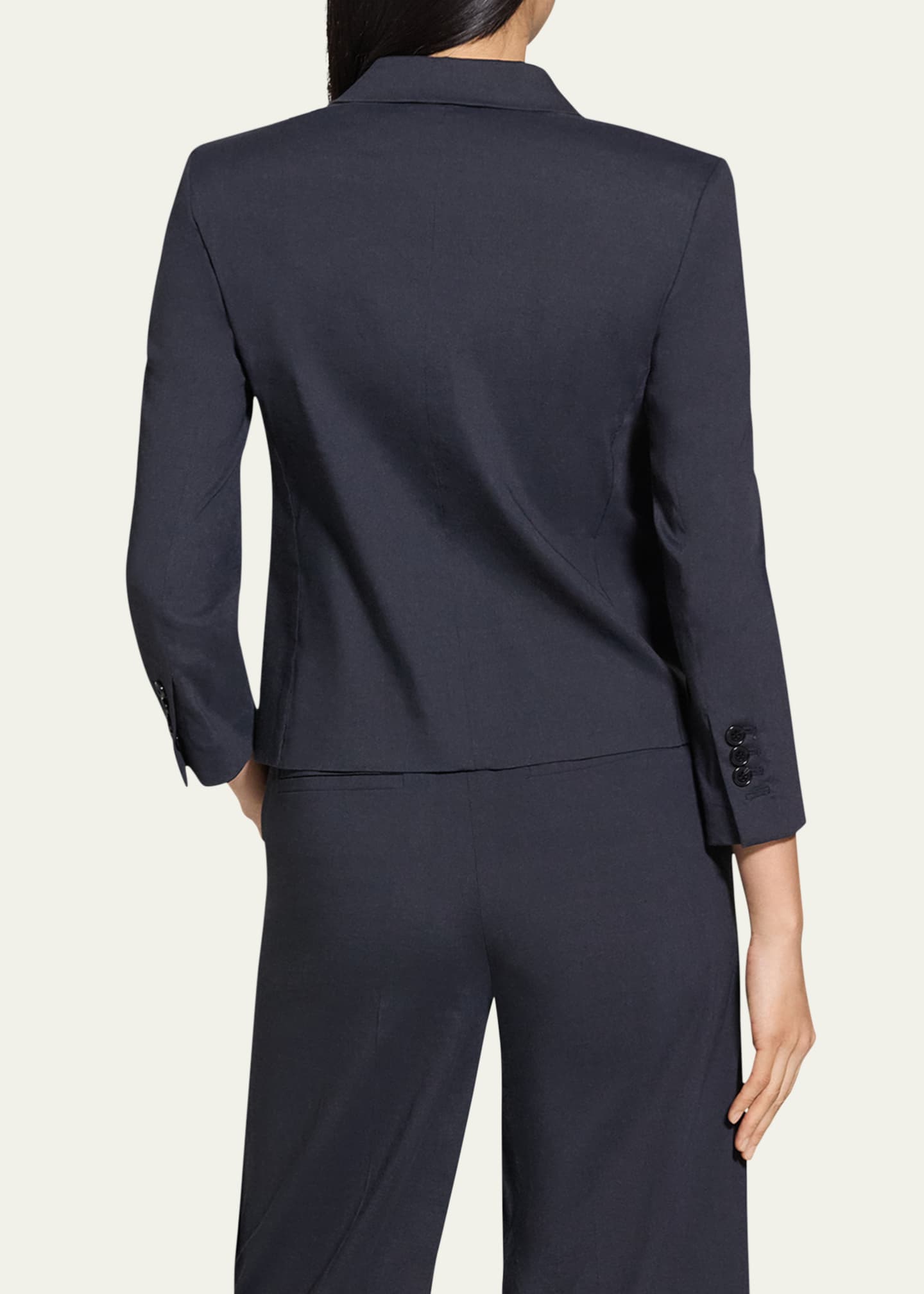 Theory Shrunken Crunch Linen Jacket Image 3 of 5