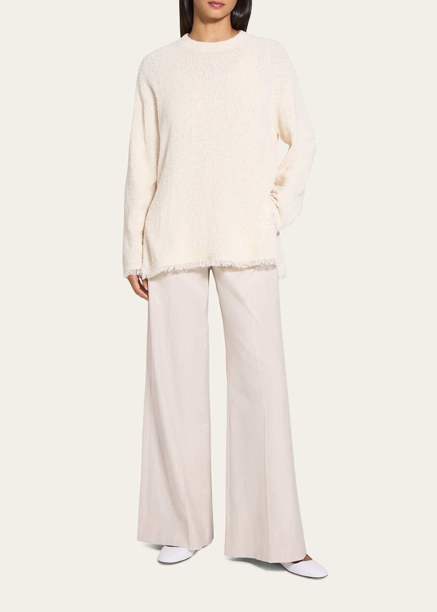 Theory Relaxed Boucle Crewneck Sweater Image 2 of 5