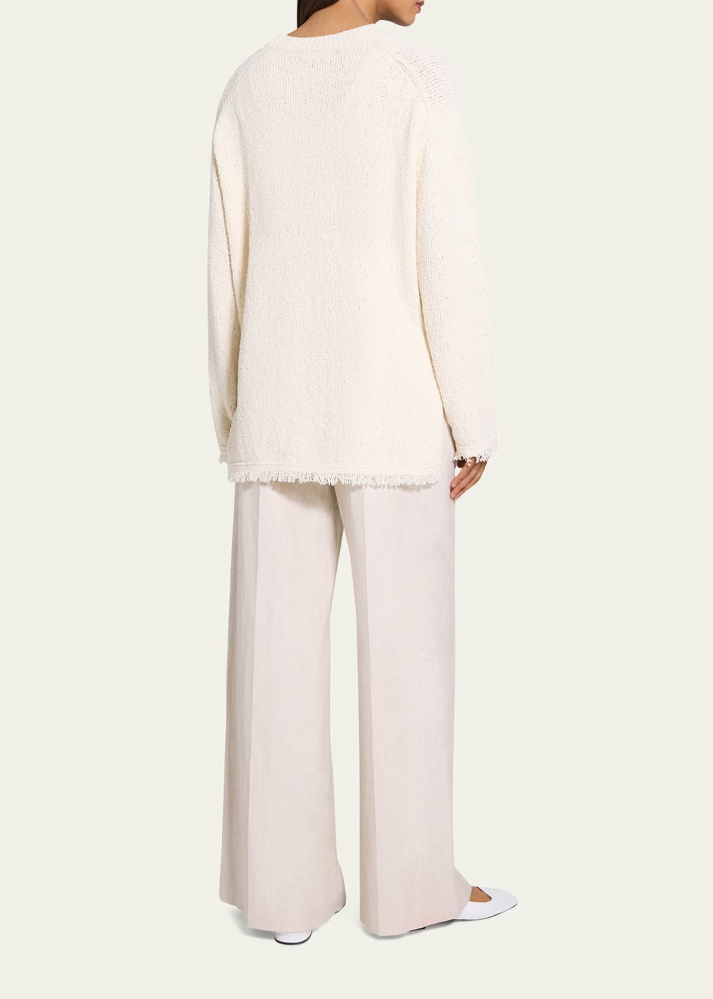 Theory Relaxed Boucle Crewneck Sweater Image 3 of 5
