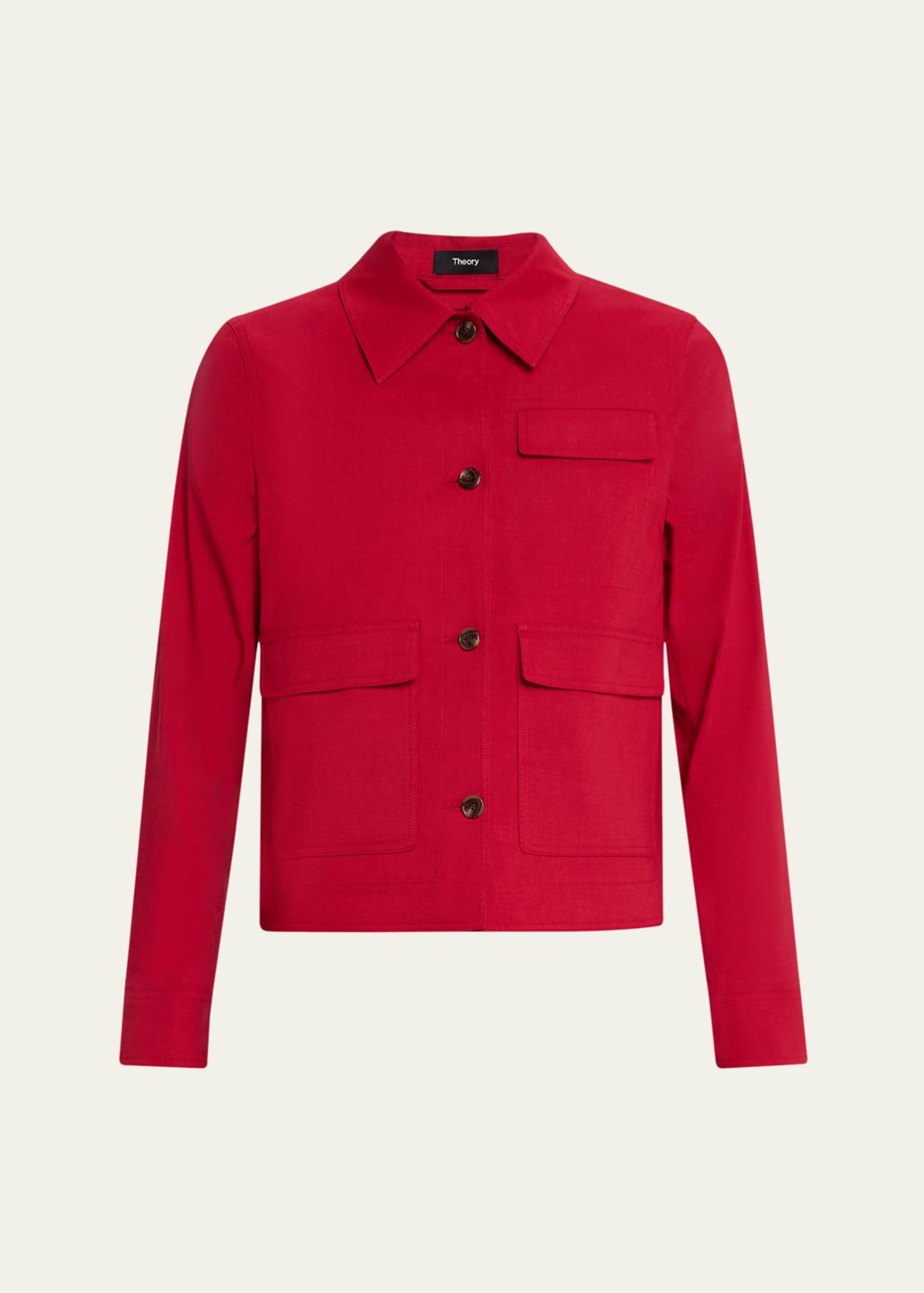 Theory Casual Crunch Linen Jacket Image 1 of 5