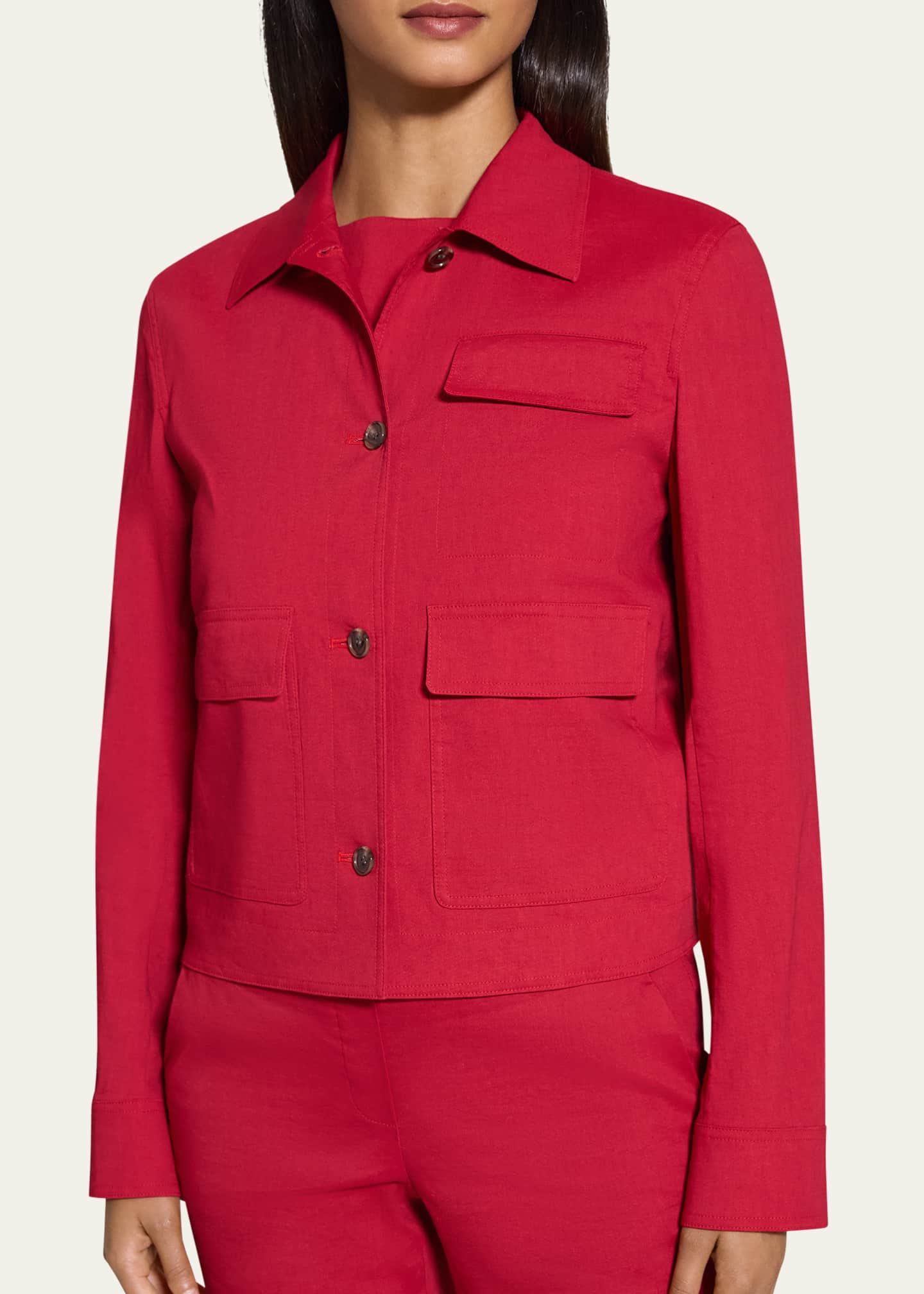 Theory Casual Crunch Linen Jacket Image 5 of 5