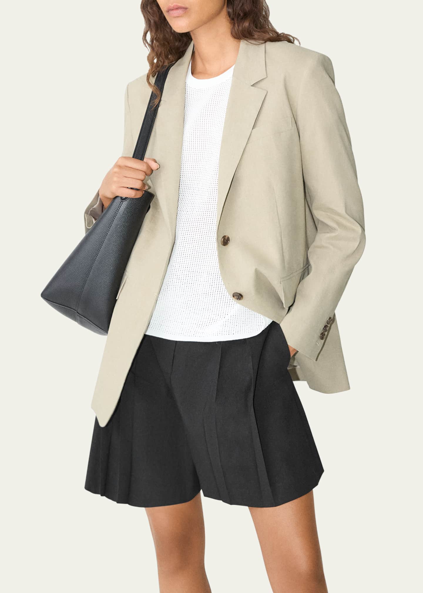 Theory Oversized Crunch Linen Blazer Image 5 of 5
