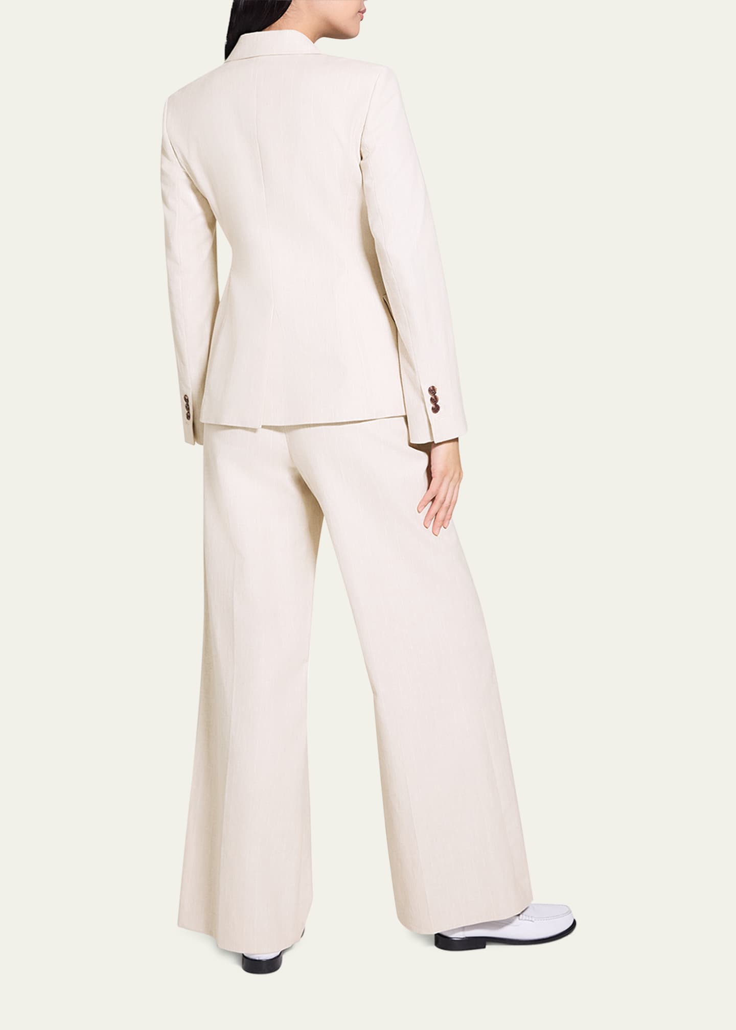 Theory Stripes Canvas Silm-Fit Blazer Image 3 of 5