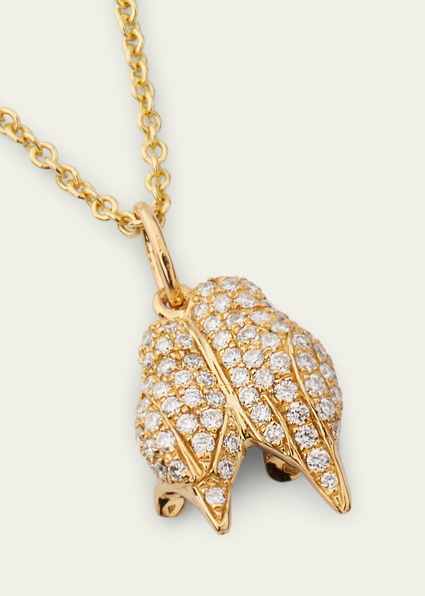 Sydney Evan 14K Yellow Gold Lovebirds Charm with Diamonds Image 5 of 5