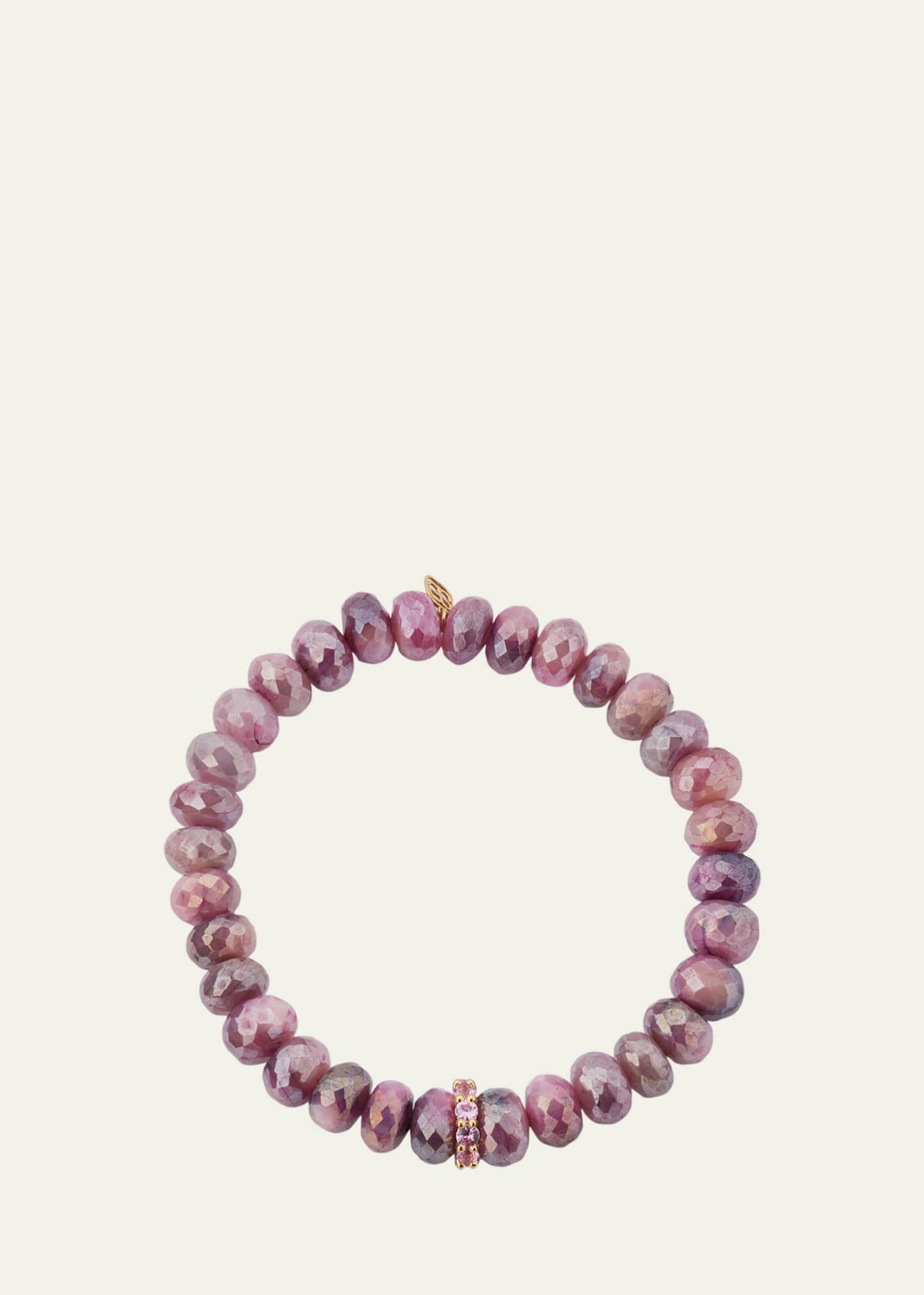 Sydney Evan Pink Sapphire Rondelle Bead Bracelet Image 1 of 4